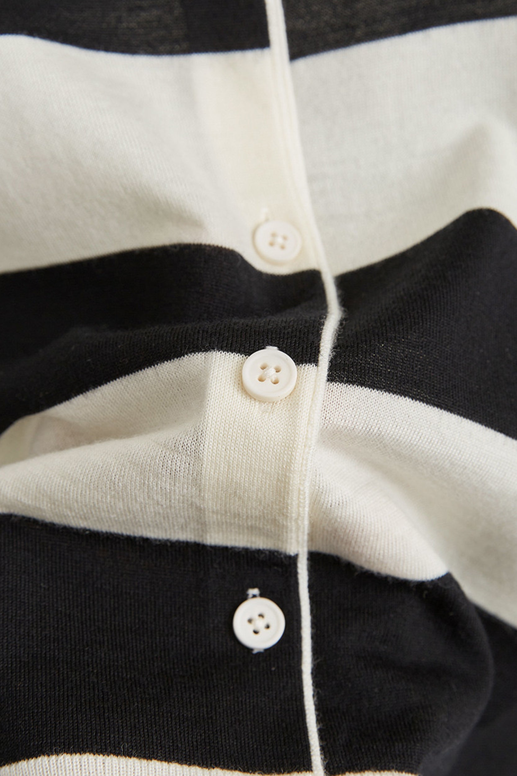 Andrea Striped Merino Wool Cardigan