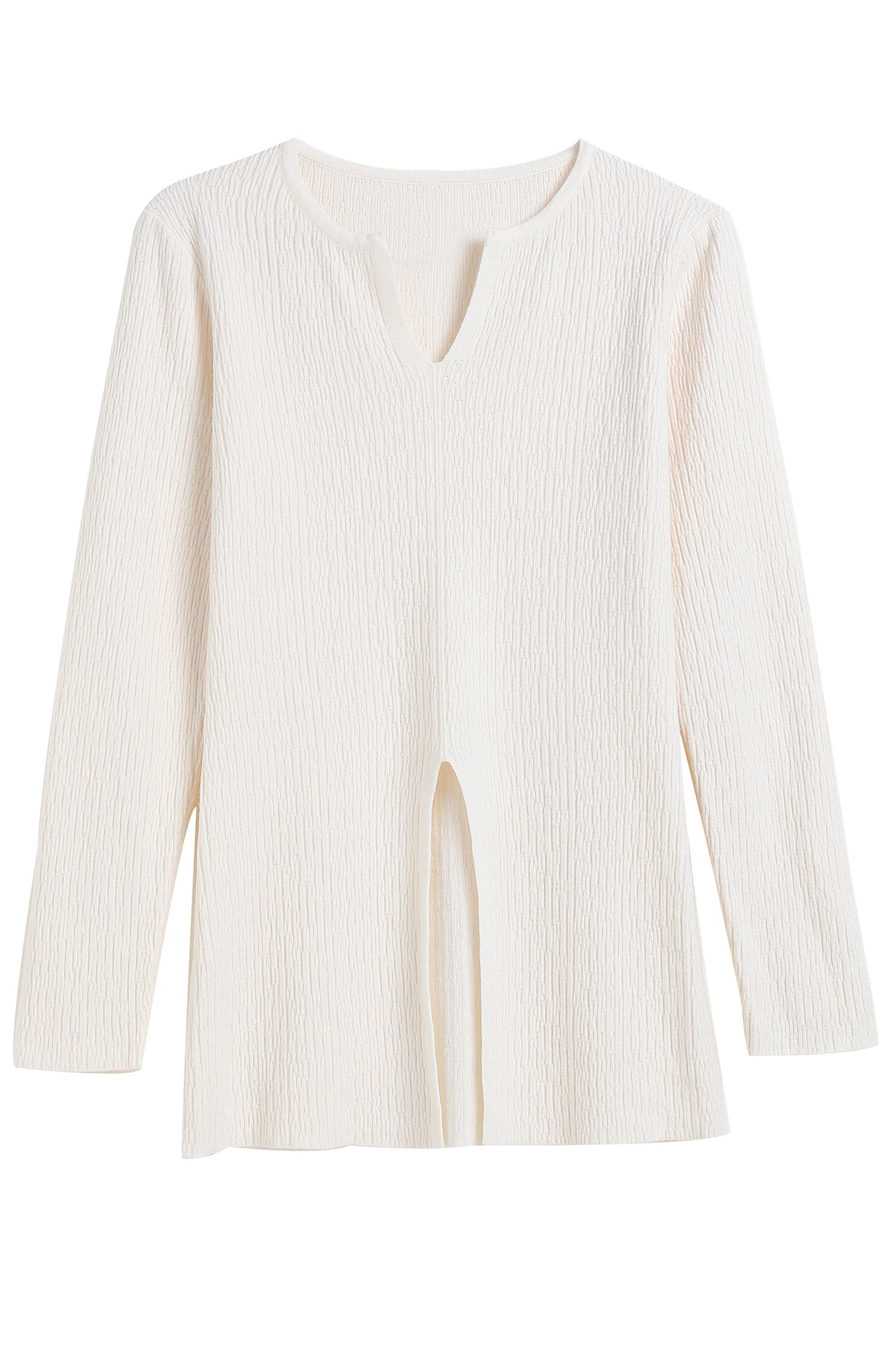 ElsieV-neckSlitHemKnitTop3