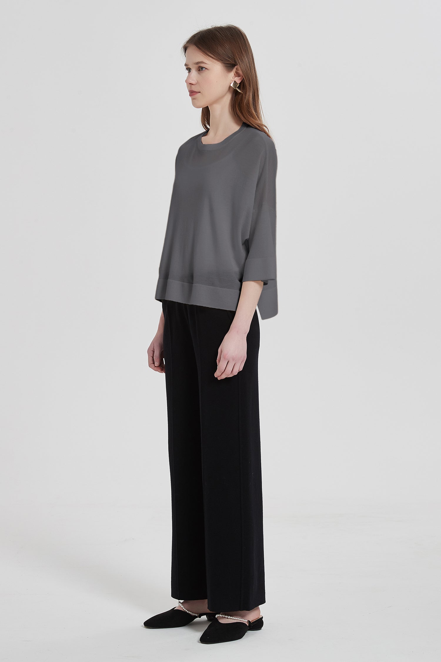 Analyzing image    SKYEAira3_4SleeveMerinoWoolSweater_16
