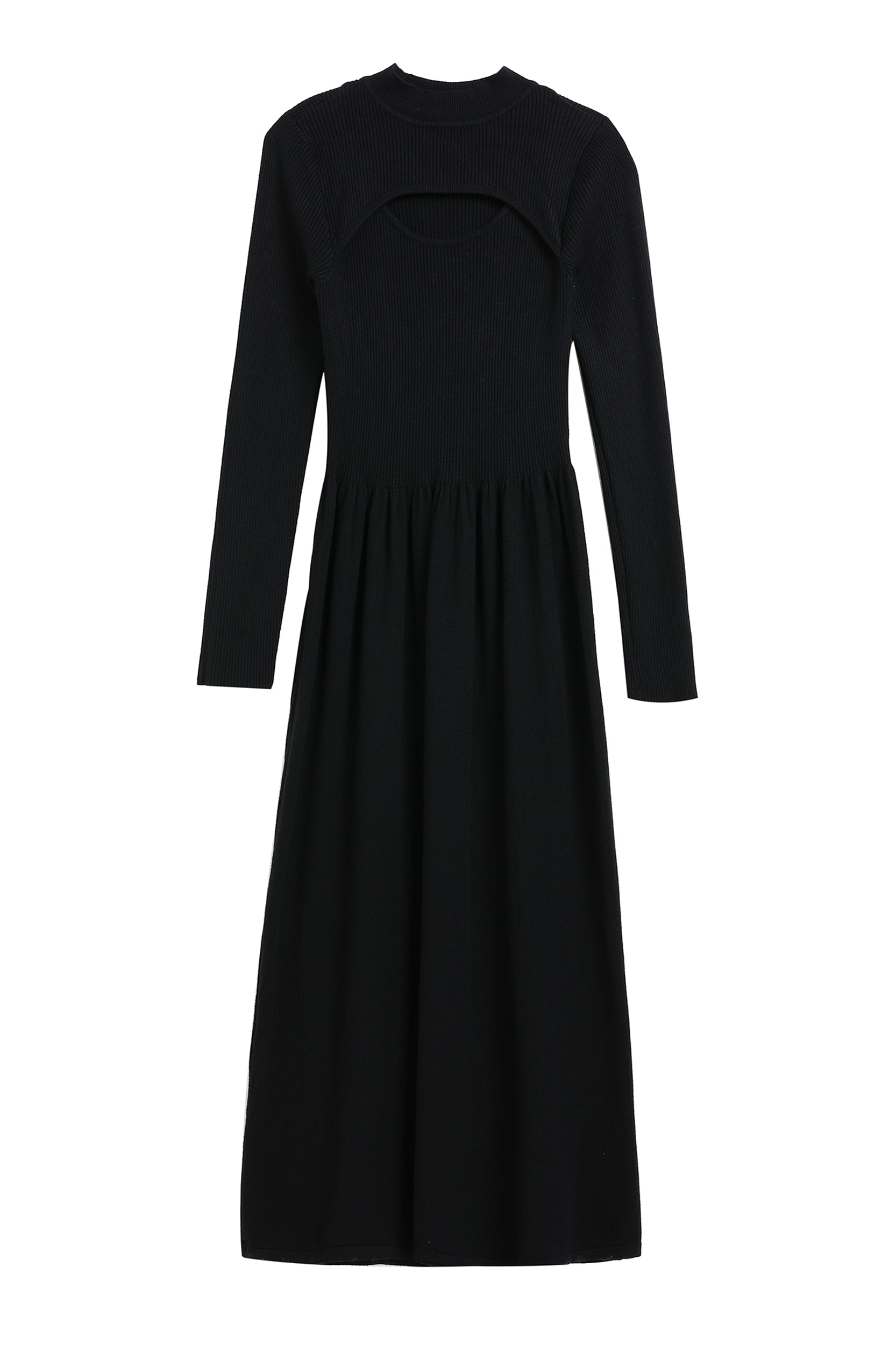 Amaya Cutout Stretch Knit Midi Dress
