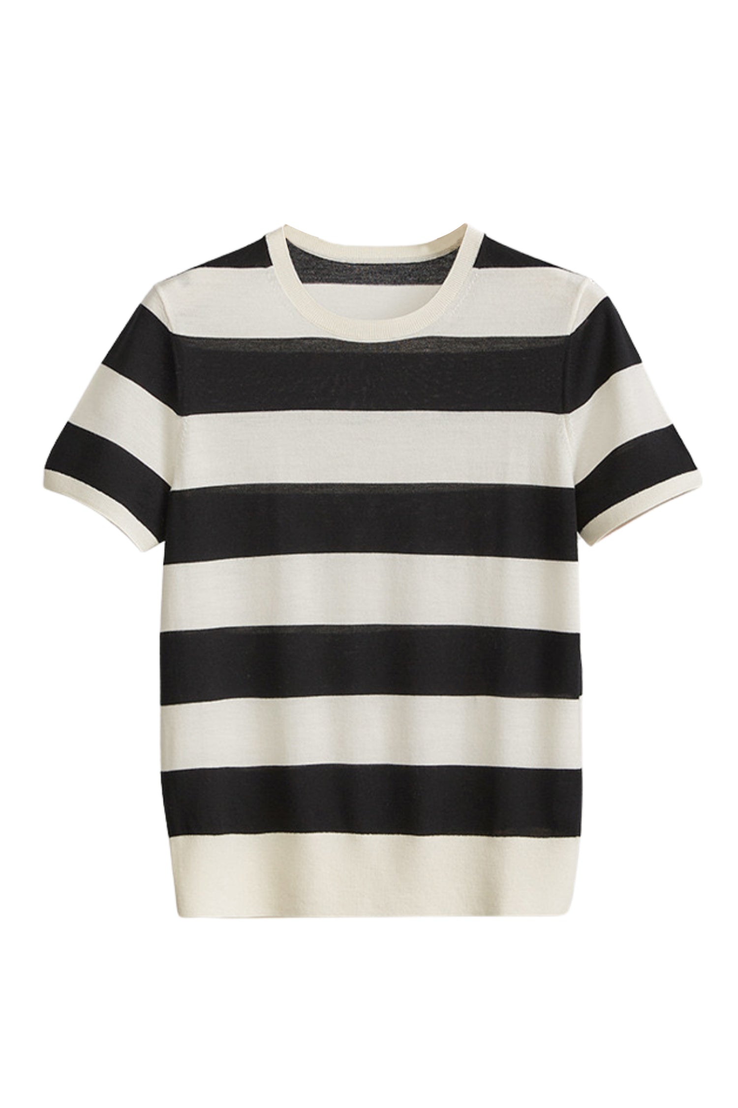 Arlene Striped Merino Wool Top