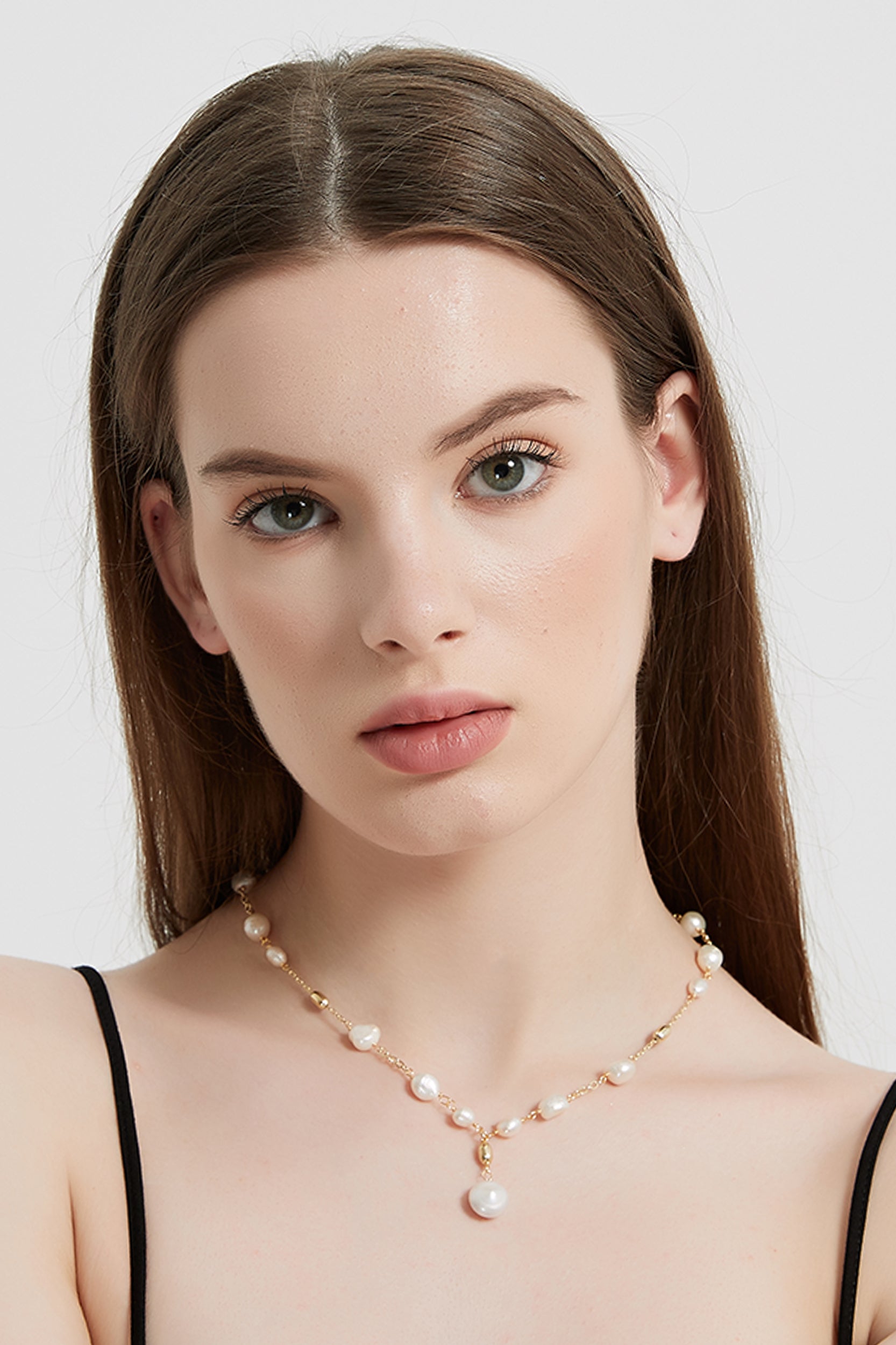 Calista 18K Gold-Filled Nuggets Freshwater Pearl Y-Necklace