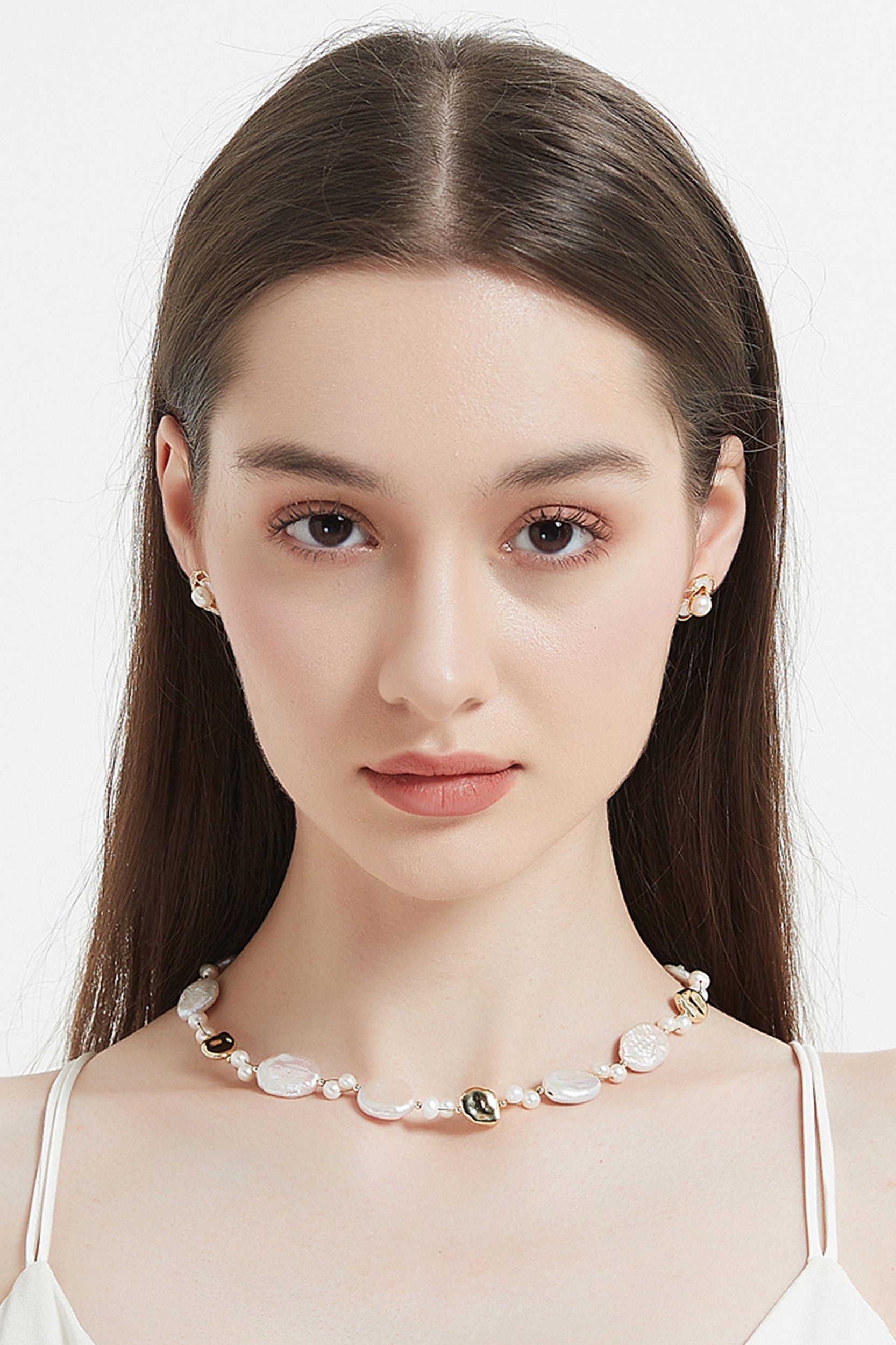 Florence Mother of Pearl Rose Earrings