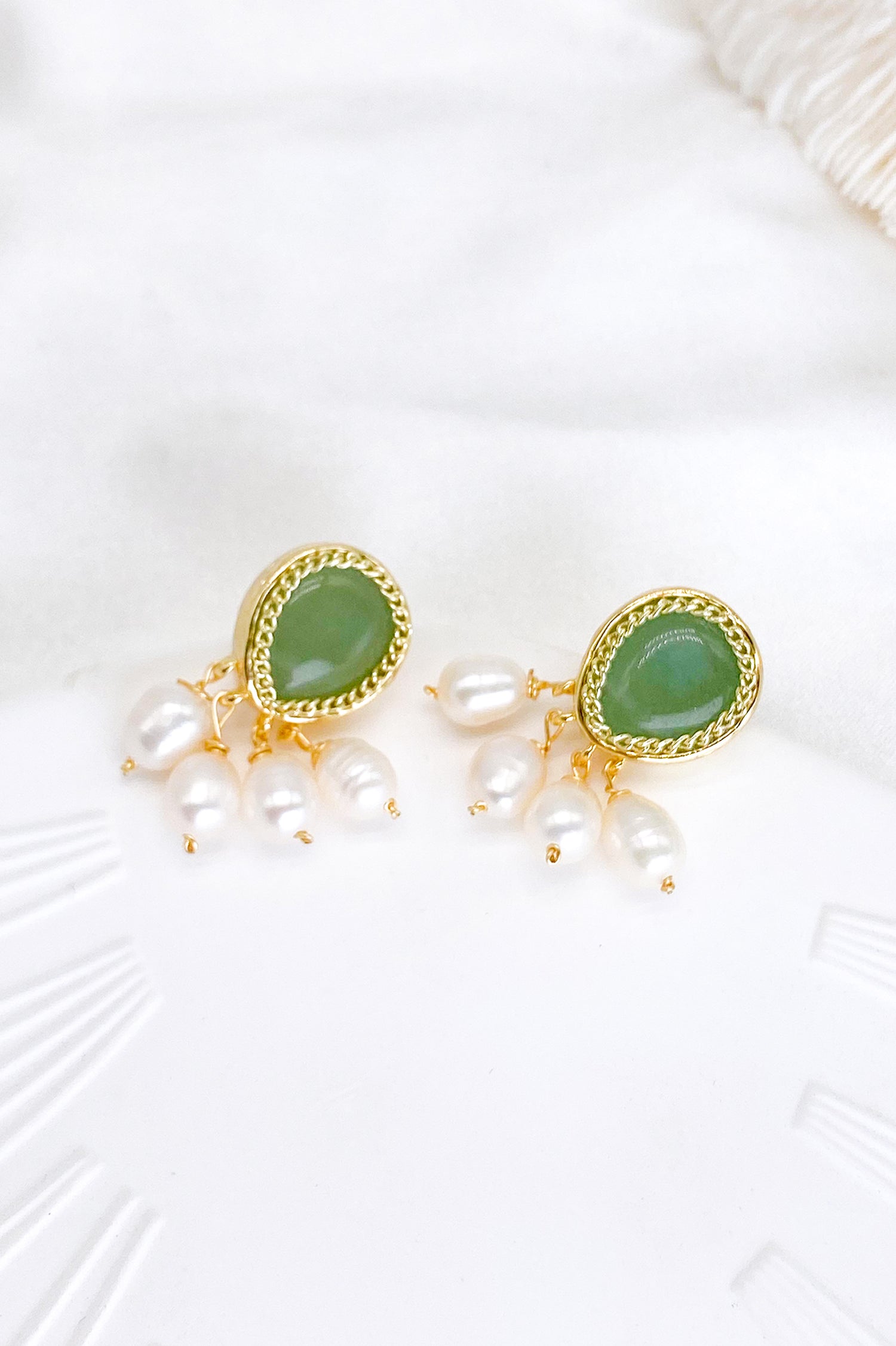 Kirstin Jade Freshwater Pearl Drop Earrings