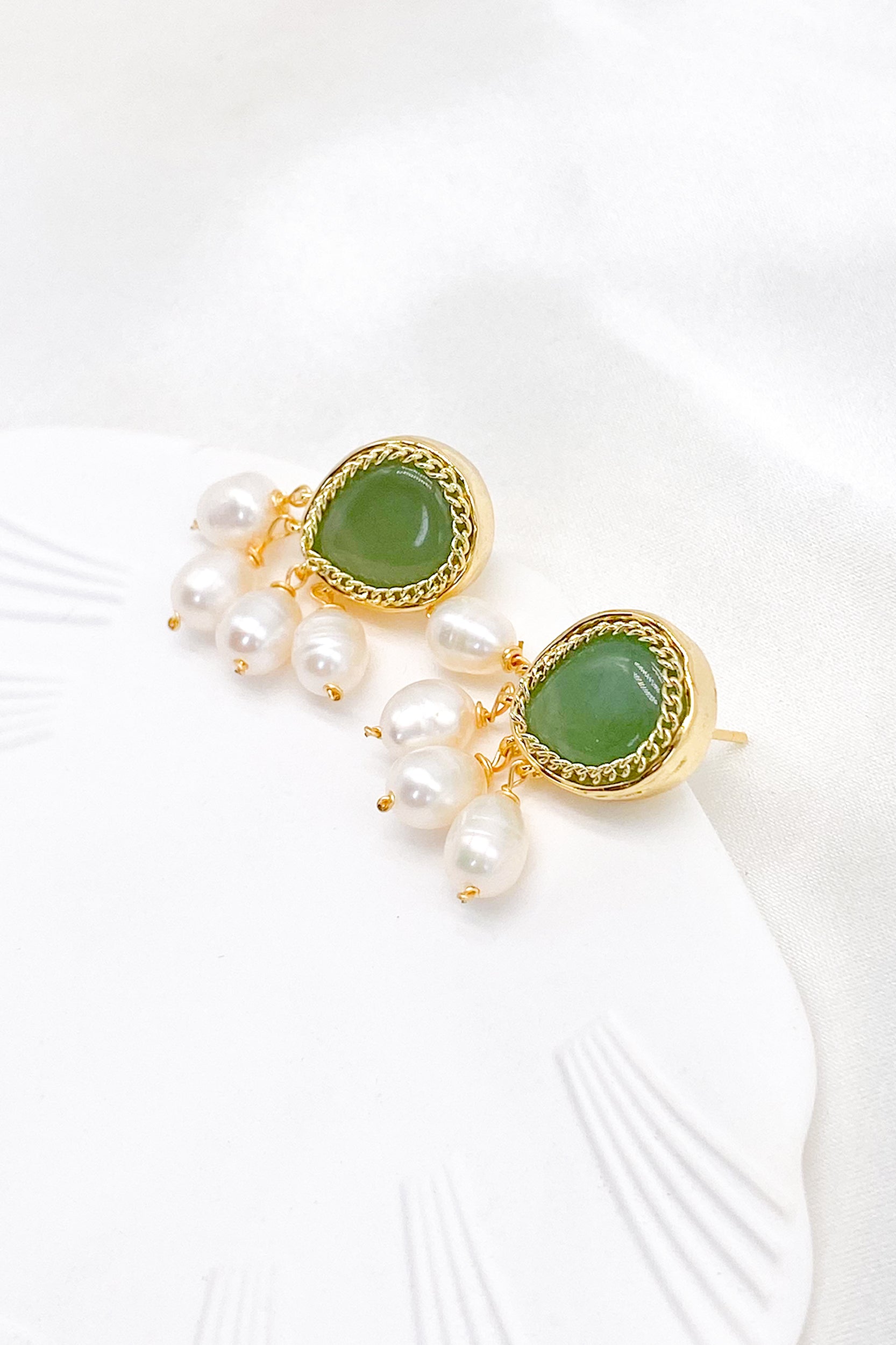 Kirstin Jade Freshwater Pearl Drop Earrings