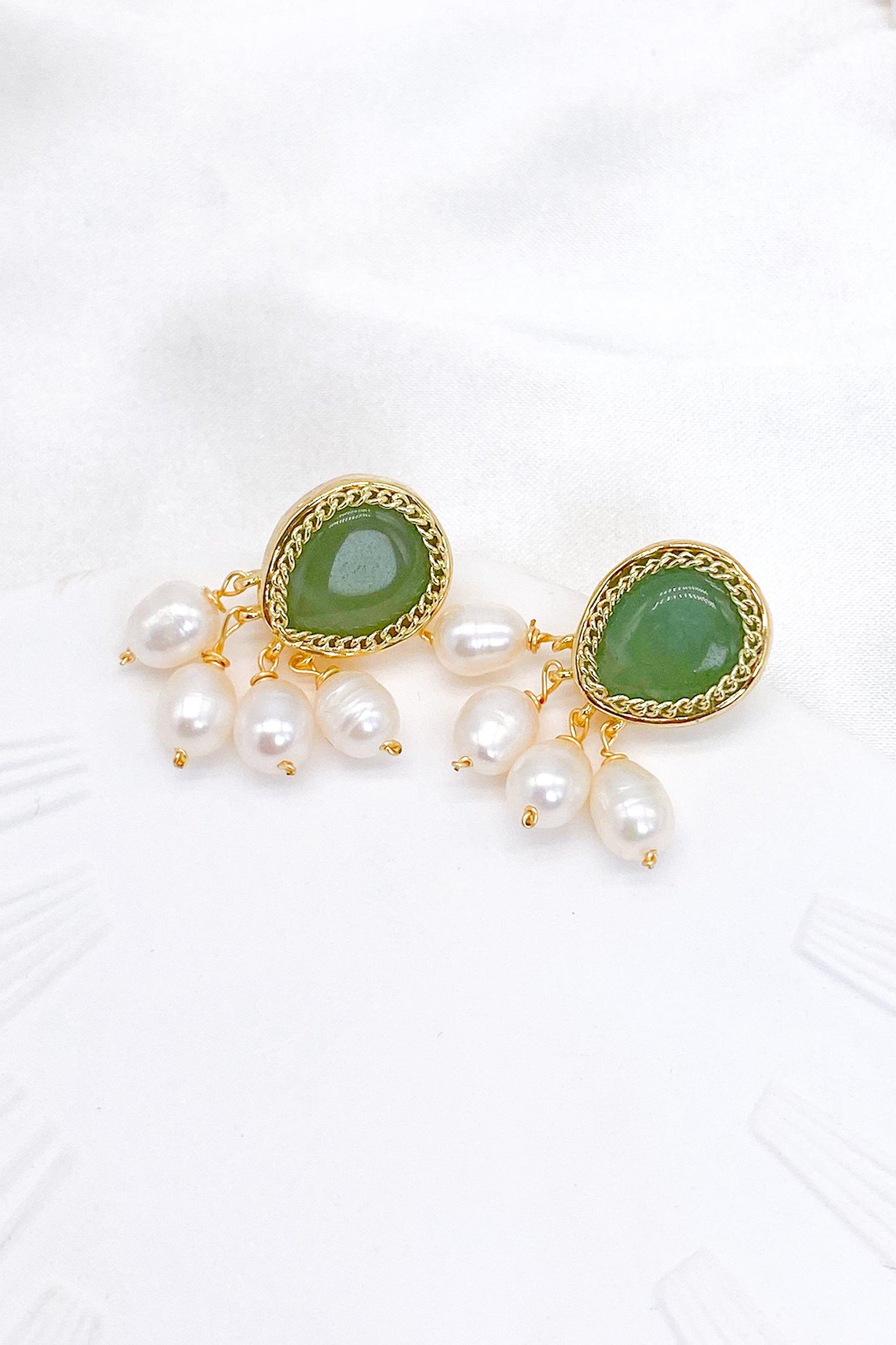Kirstin Jade Freshwater Pearl Drop Earrings