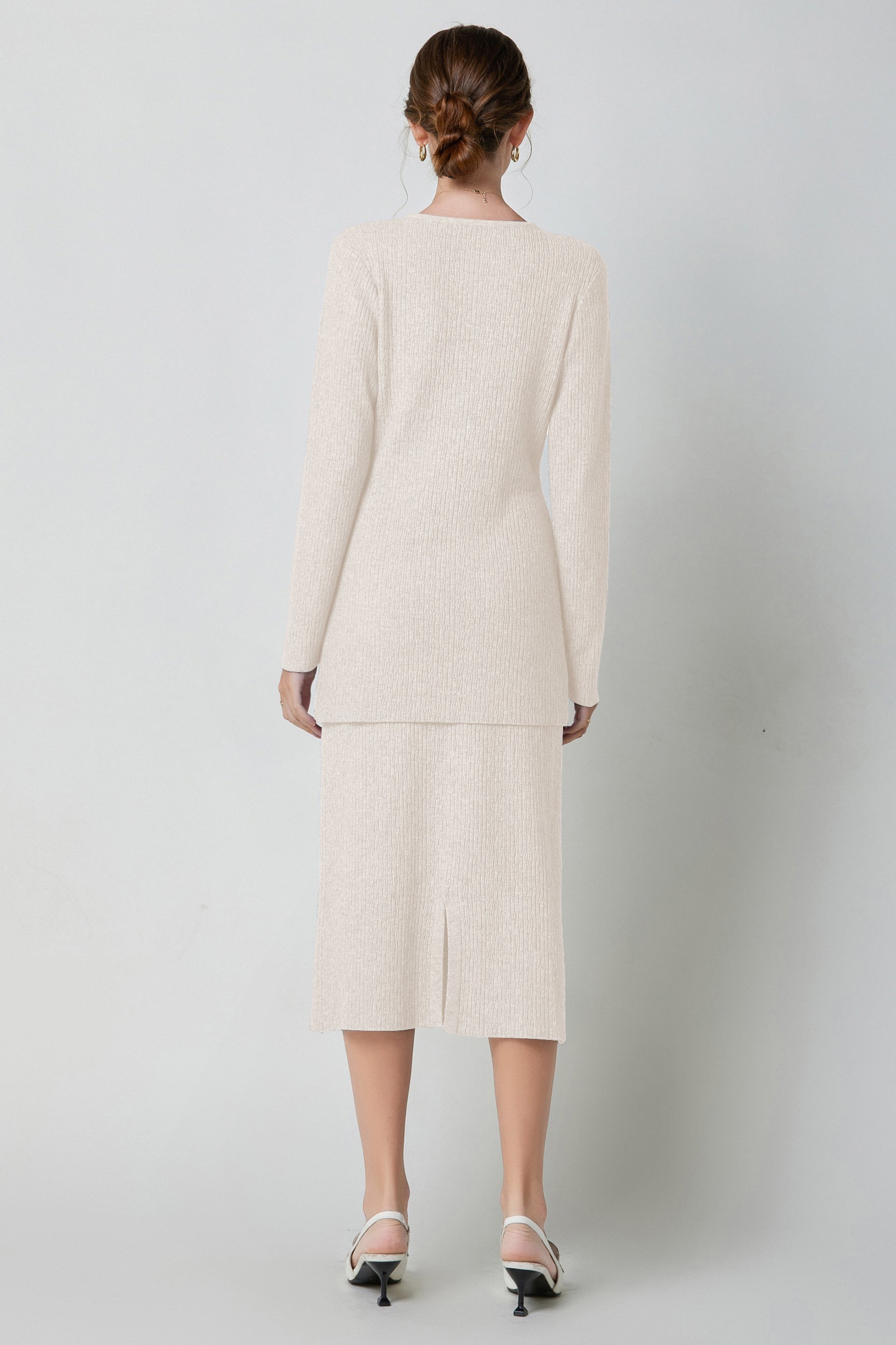 SKYEMarcellaBackSlitStretchKnitMidiSkirt7