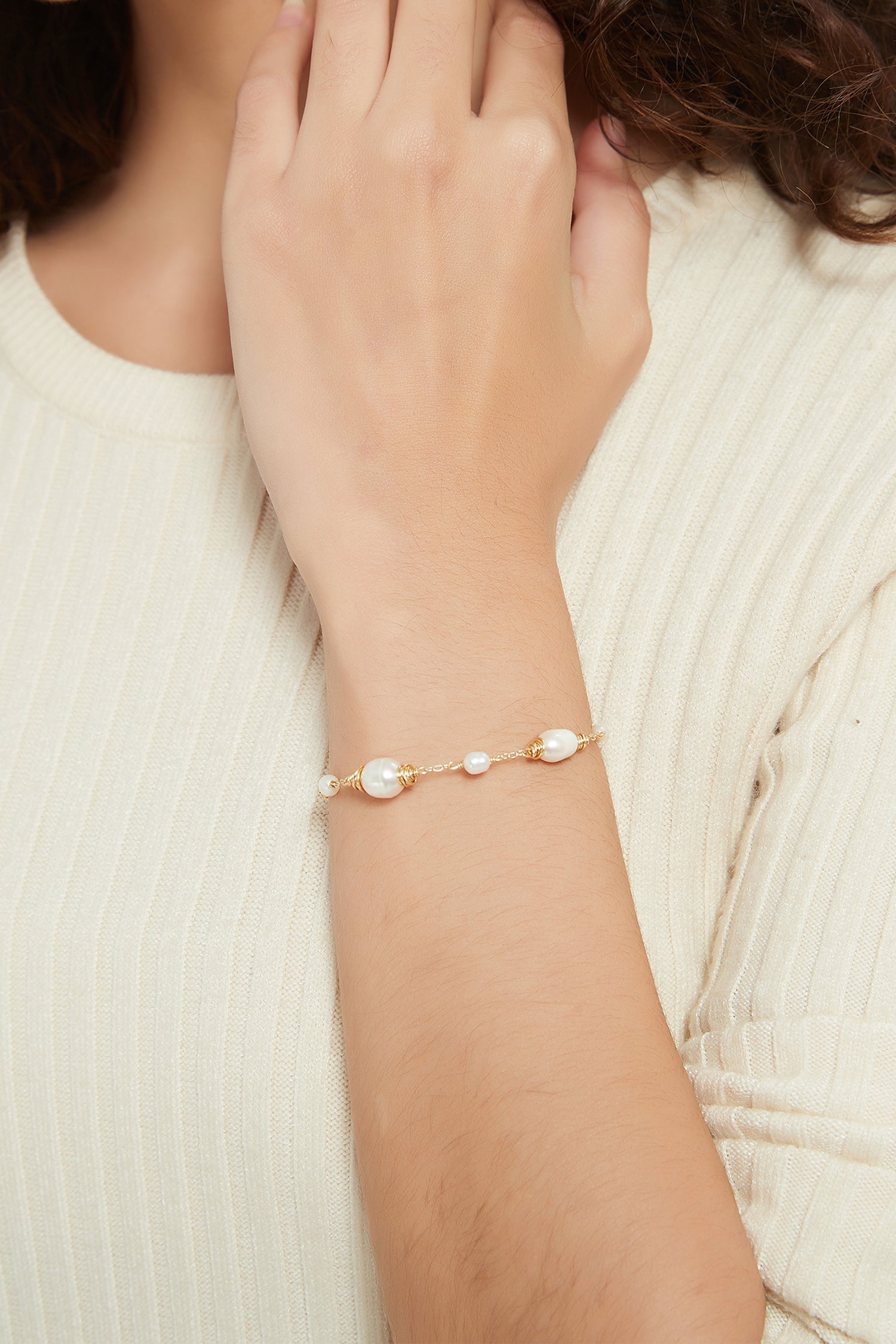 Melisa 18K Gold-Filled Freshwater Pearl Bracelet
