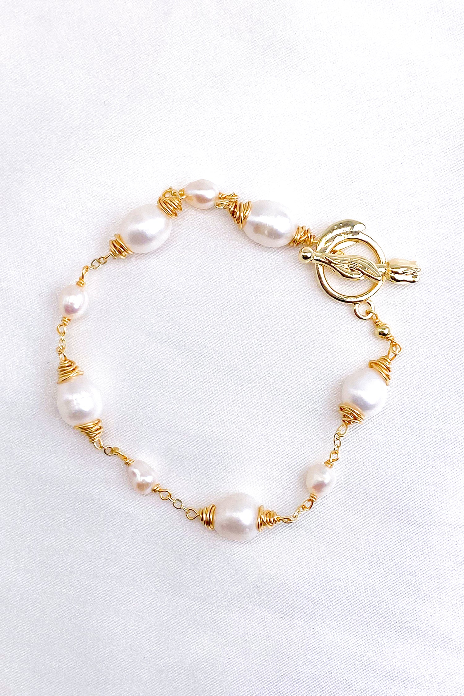 Melisa 18K Gold-Filled Freshwater Pearl Bracelet