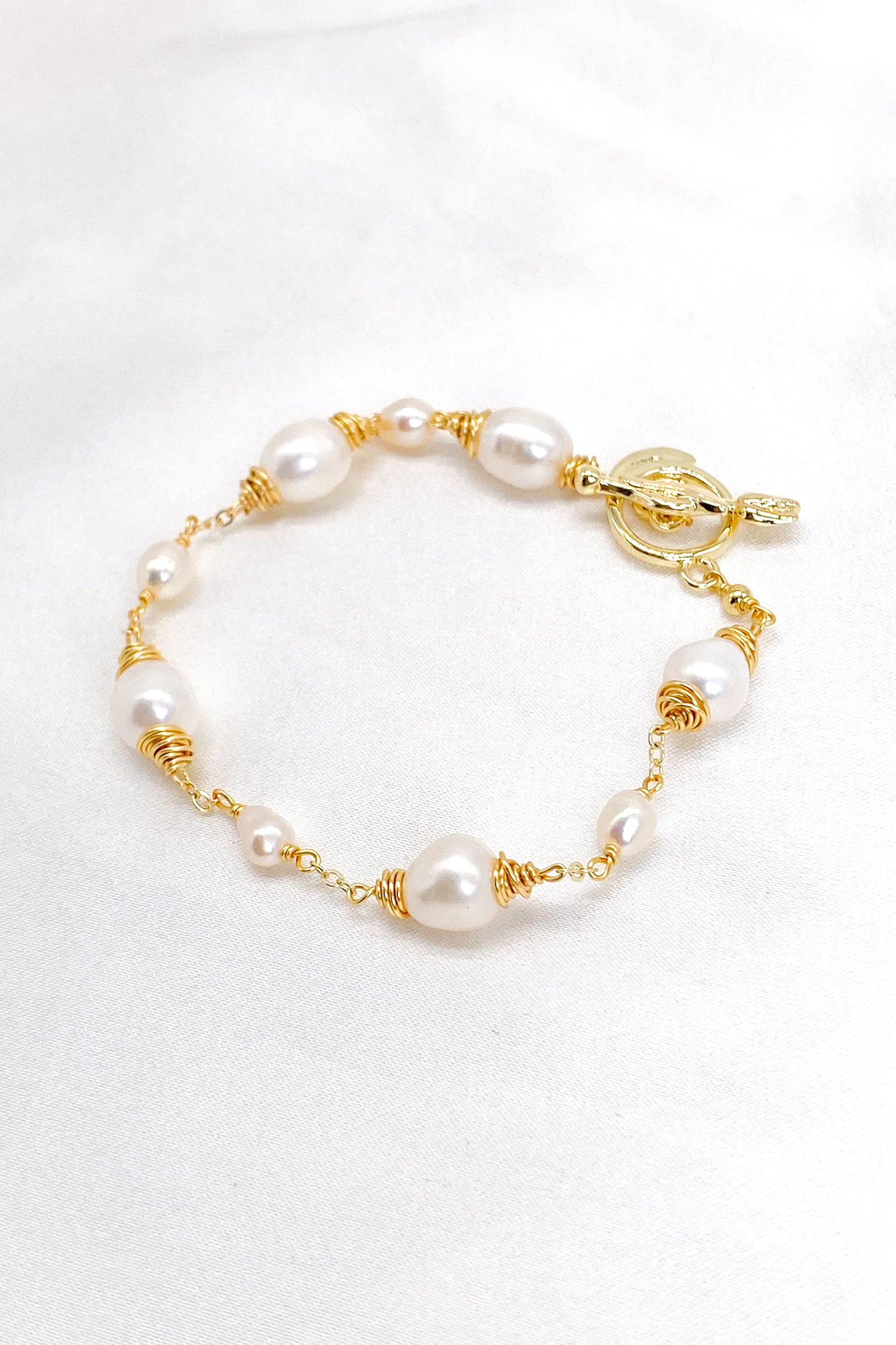Melisa 18K Gold-Filled Freshwater Pearl Bracelet