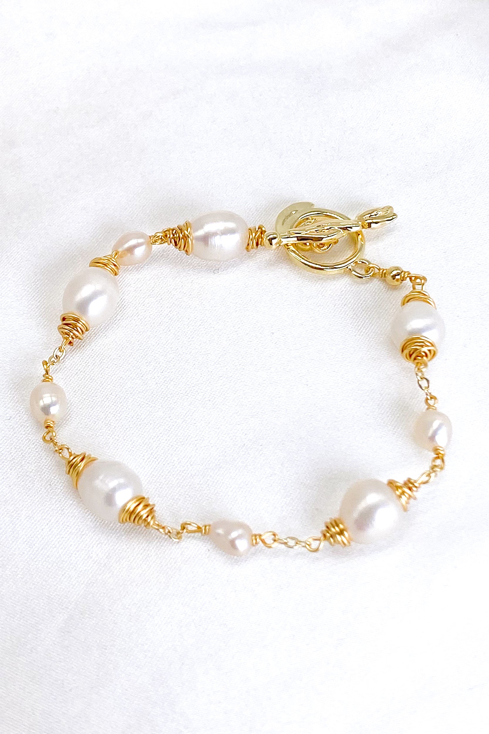 Melisa 18K Gold-Filled Freshwater Pearl Bracelet