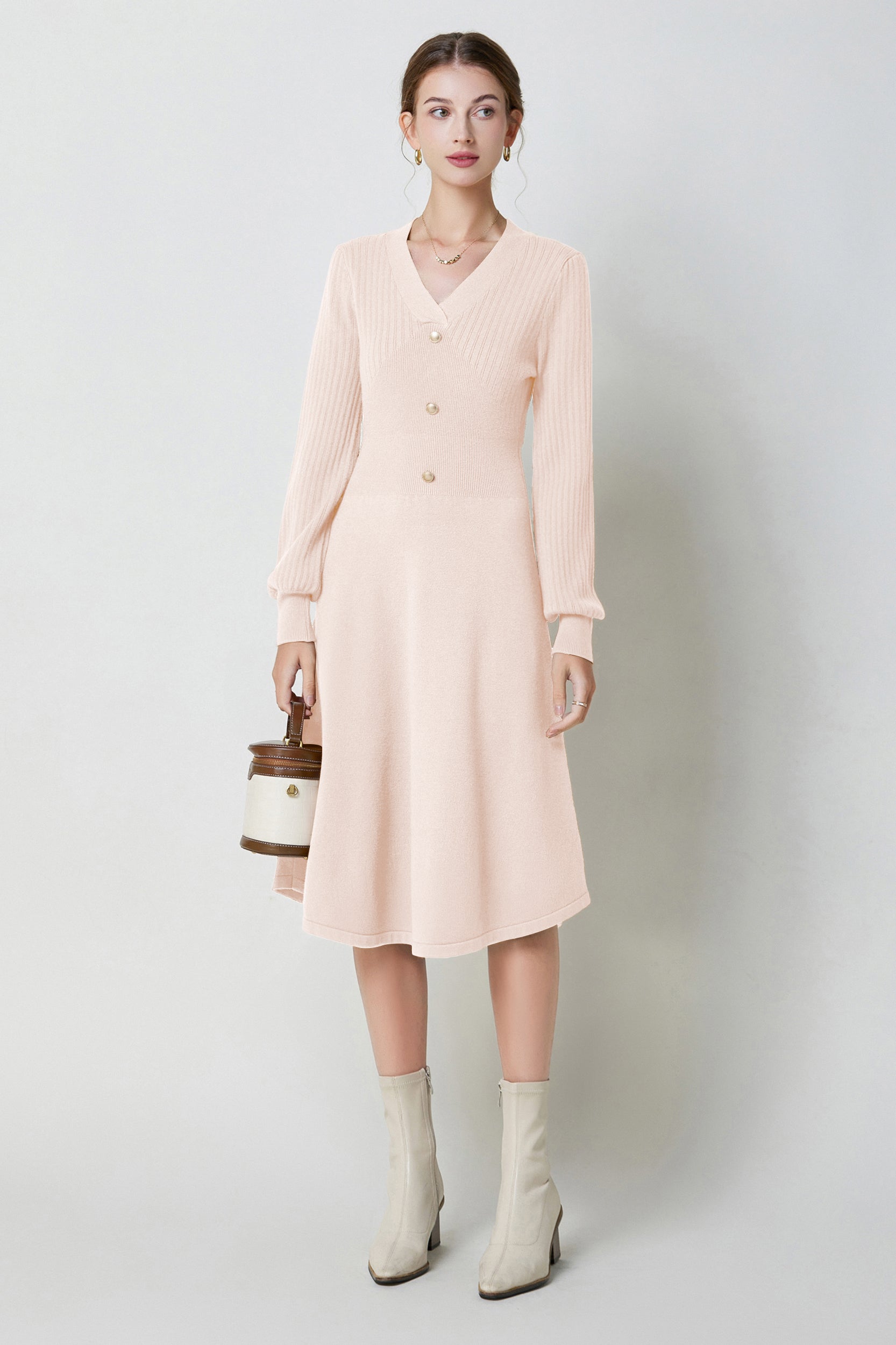 SKYENicolaV-neckPuffSleeveStretchKnitMidiDress_0015s_0009_Pink