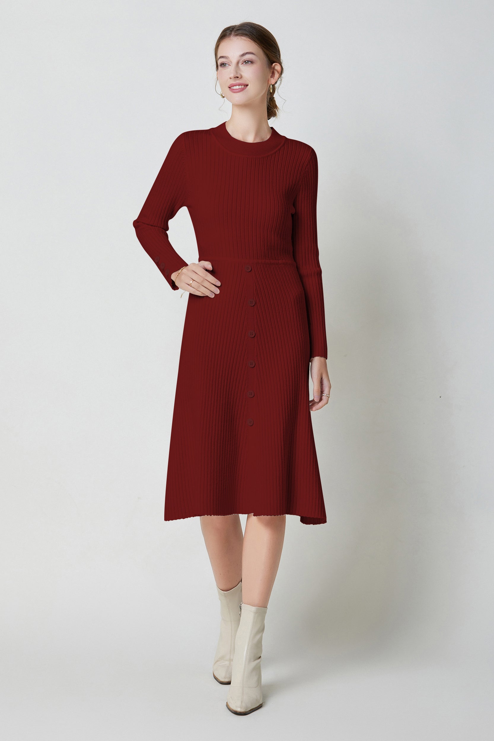 SKYEPollyCrewNeckRibbedStretchKnitSweaterDress_0013s_0020_Maroon