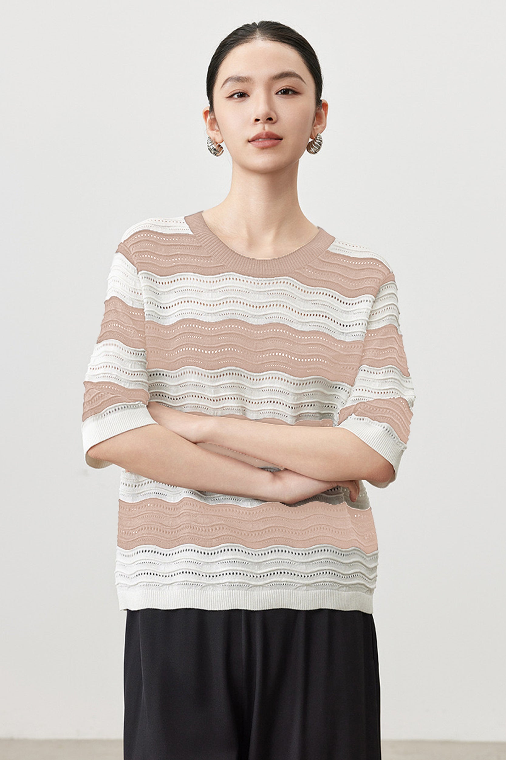SKYESabrinaSilkStripeKnitTop_4