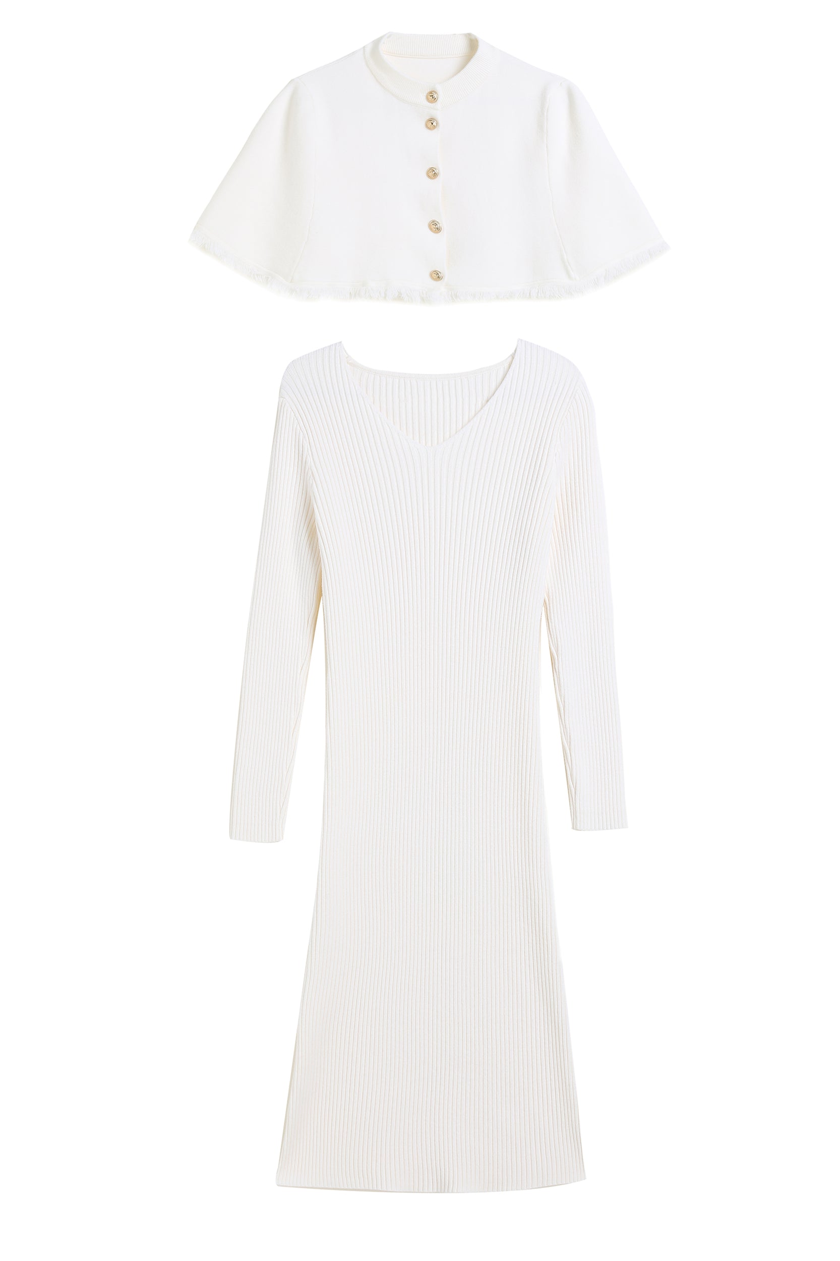 SKYETalullaCapeRibbedKnitDresswhite_10