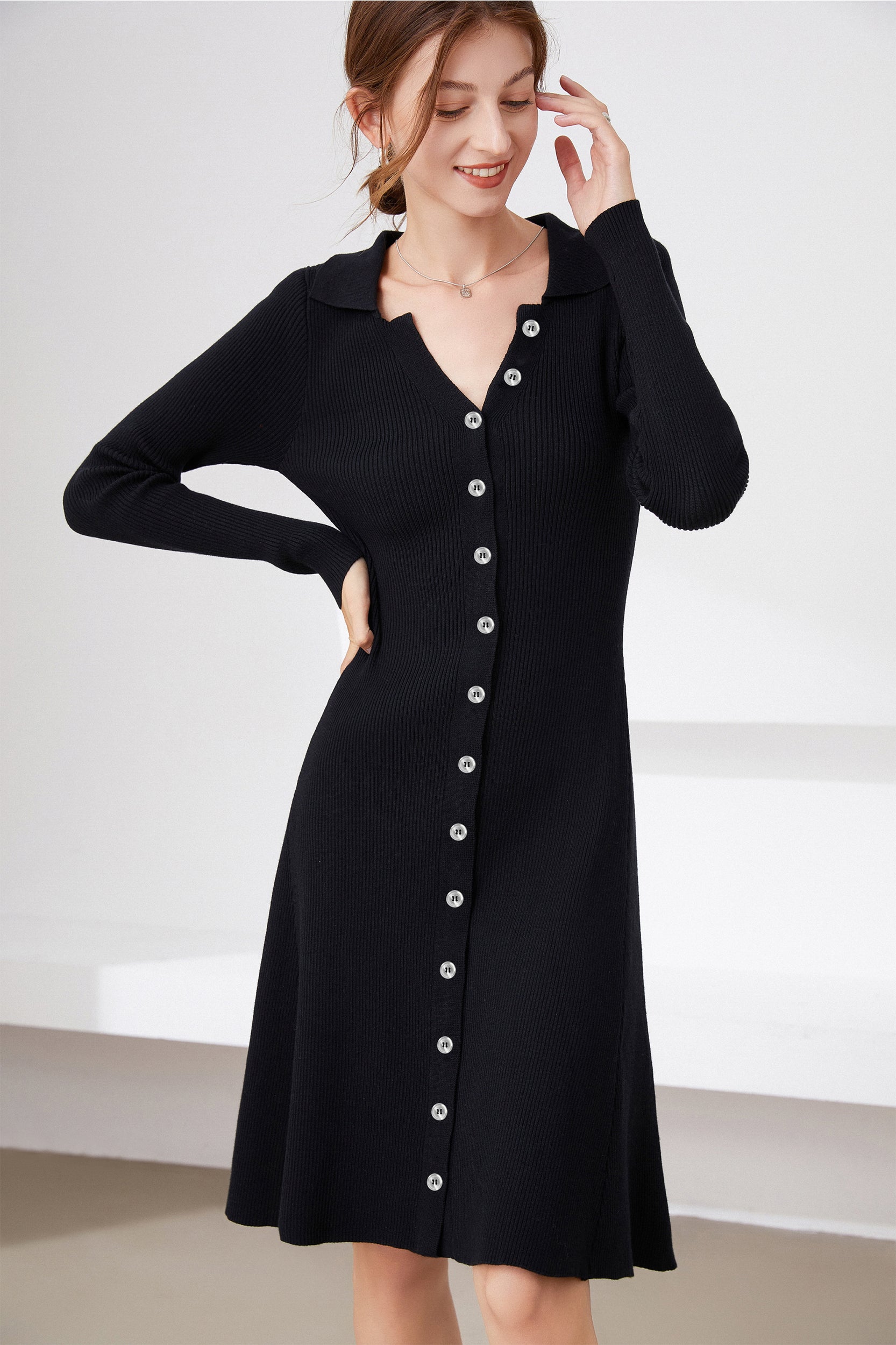 SKYEVanessaV-neckButtonFrontStretchKnitSweaterDress_0000s_0002__416473