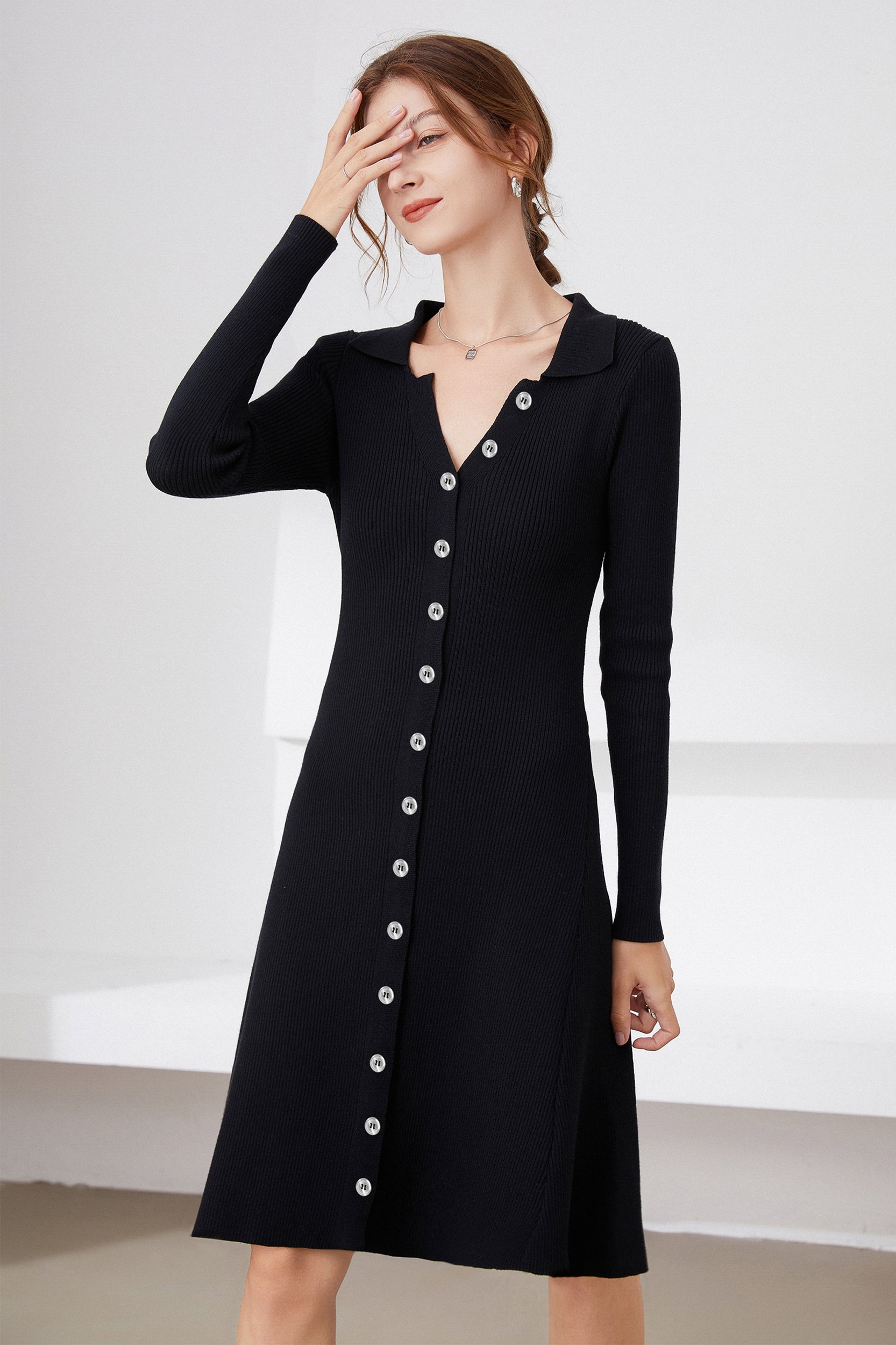 SKYEVanessaV-neckButtonFrontStretchKnitSweaterDress_0000s_0003__416469