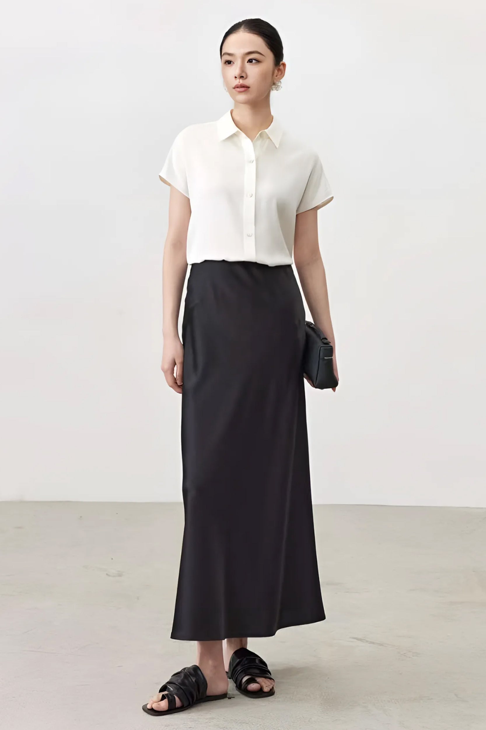 SKYEYaraSilkStretchWaistMidiSkirt_2