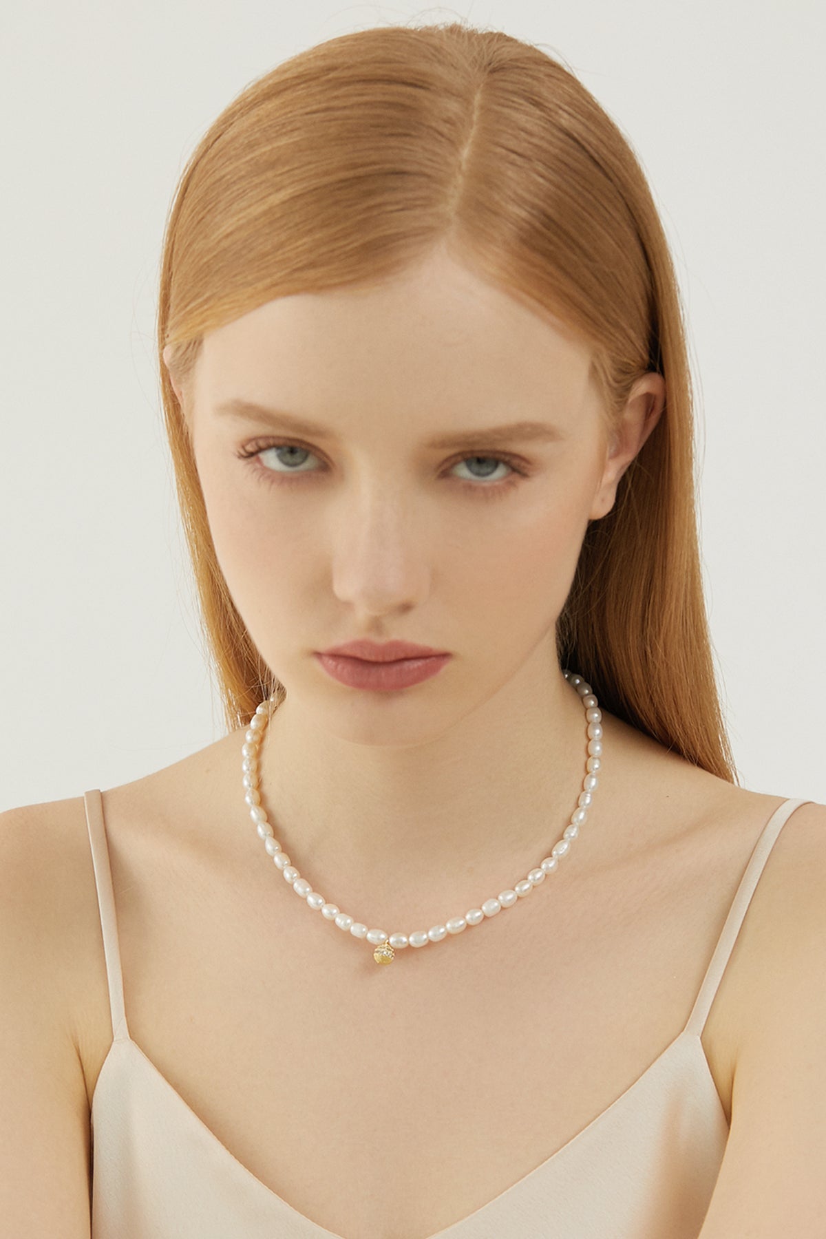Rochelle Disco Ball Pendant Pearl Necklace6