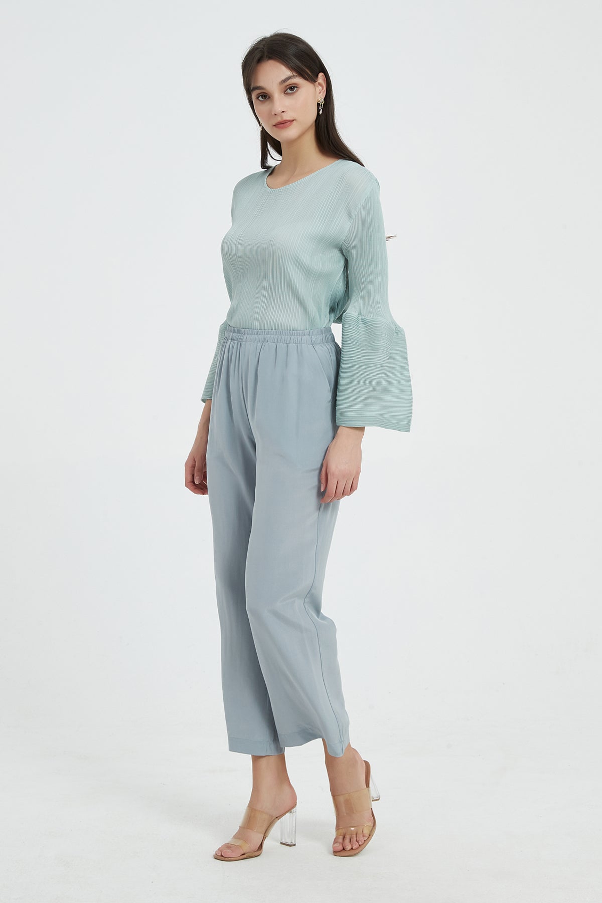 SKYE 3fourth sleeve top Light green3