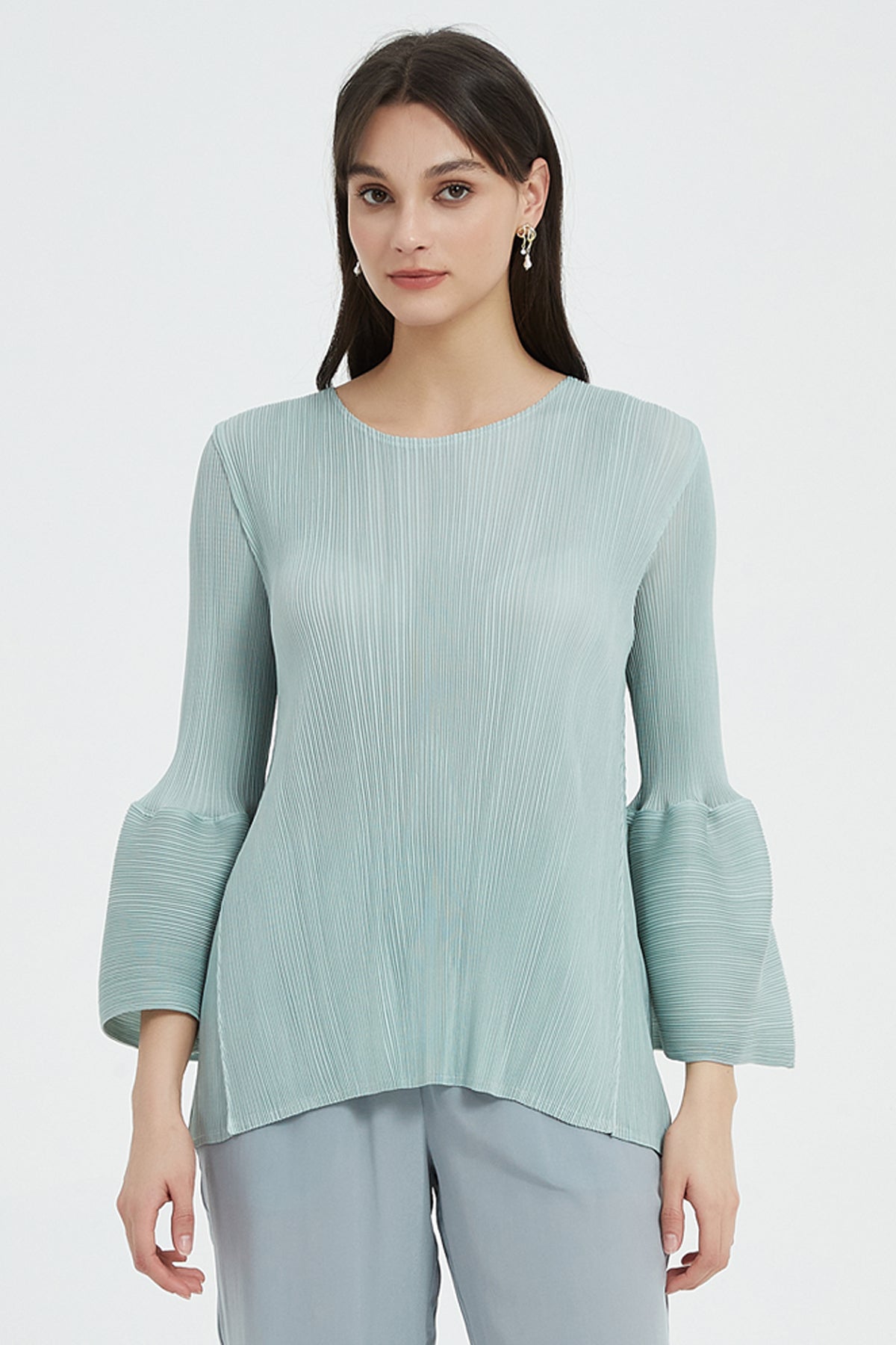 SKYE 3fourth sleeve top Light green7