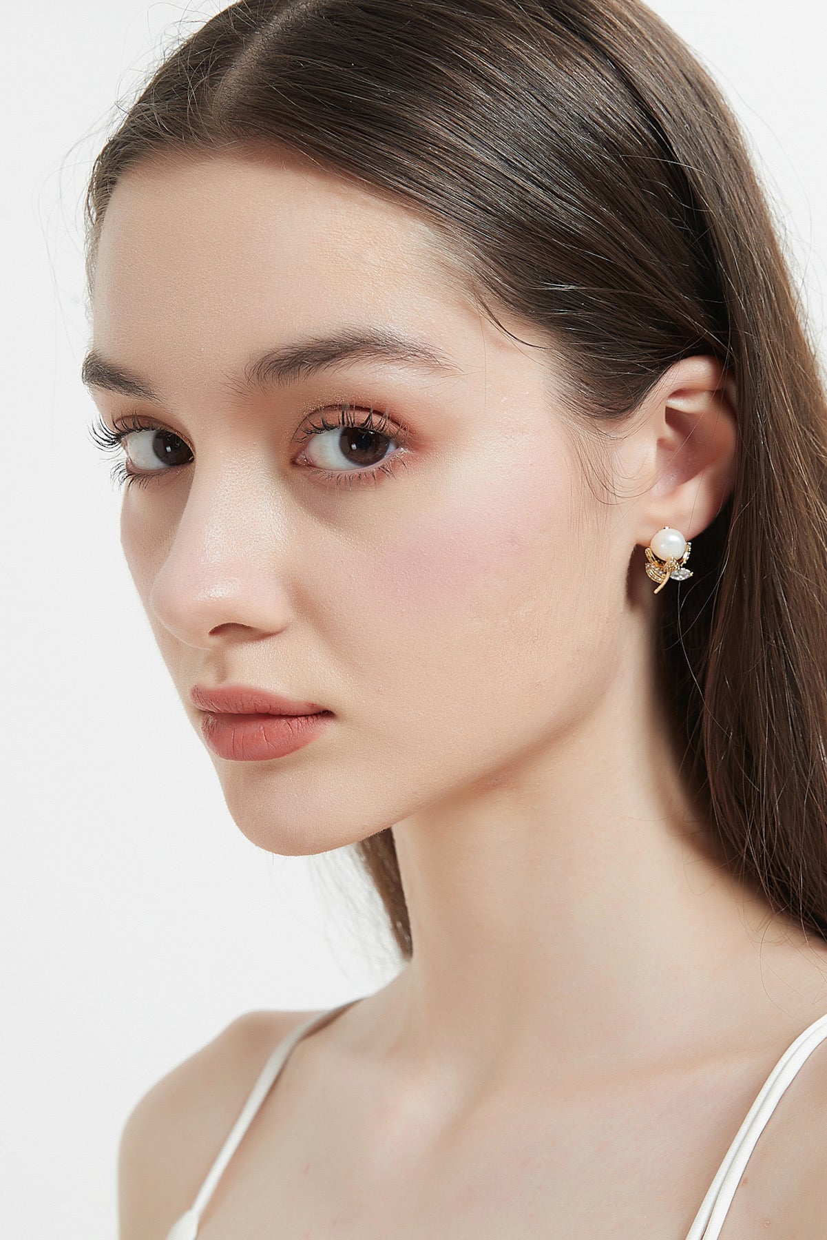 SKYE Abella Cubic Zirconia Pearl Tulip Earrings 6