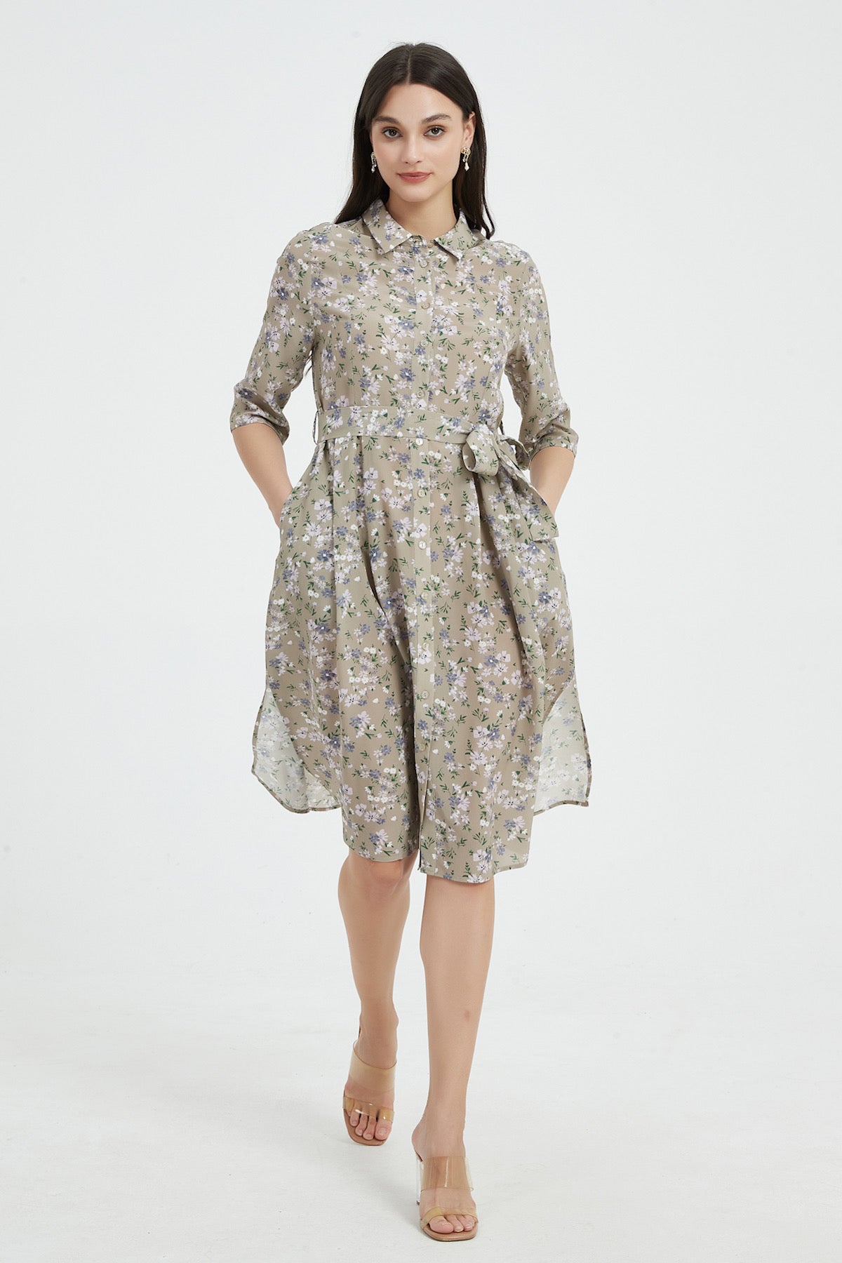 SKYE Aerin Floral Silk dress 5