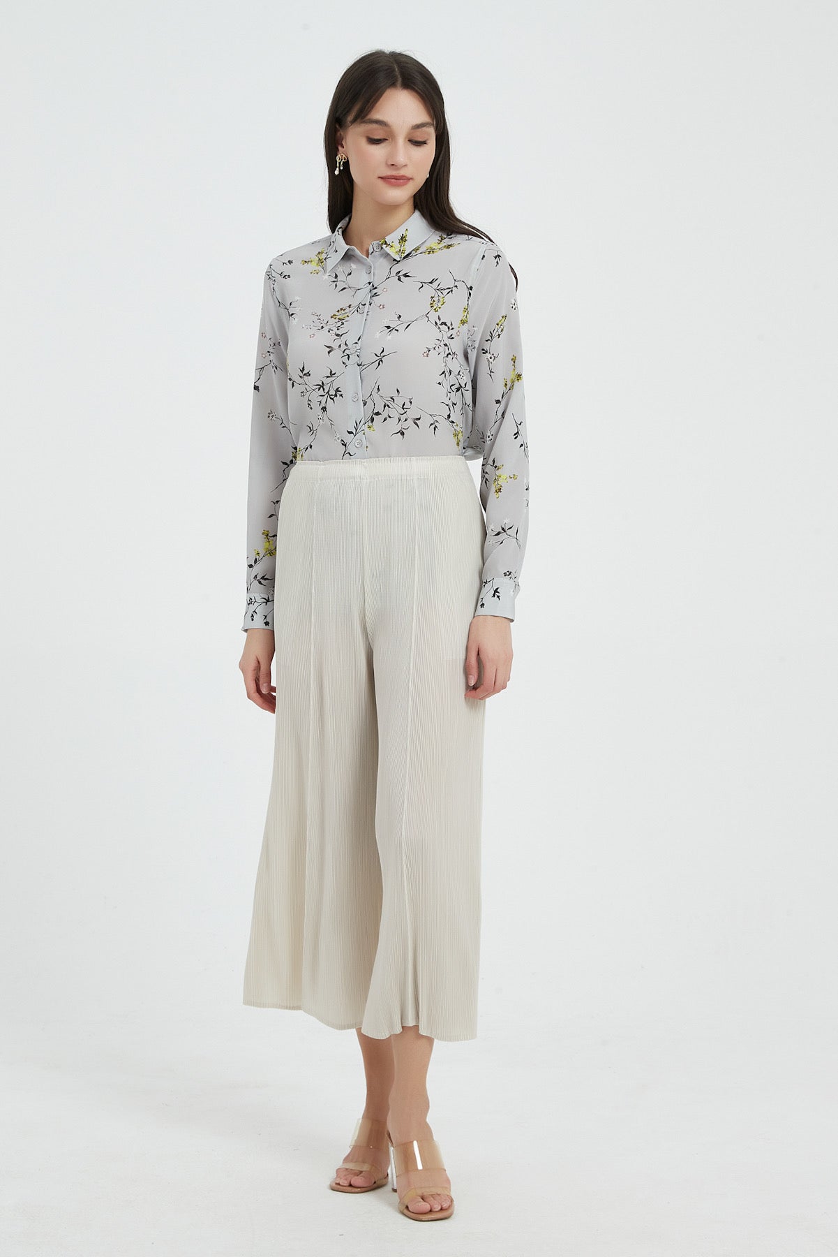 SKYE Evangeline Floral Washable Silk Shirt 14
