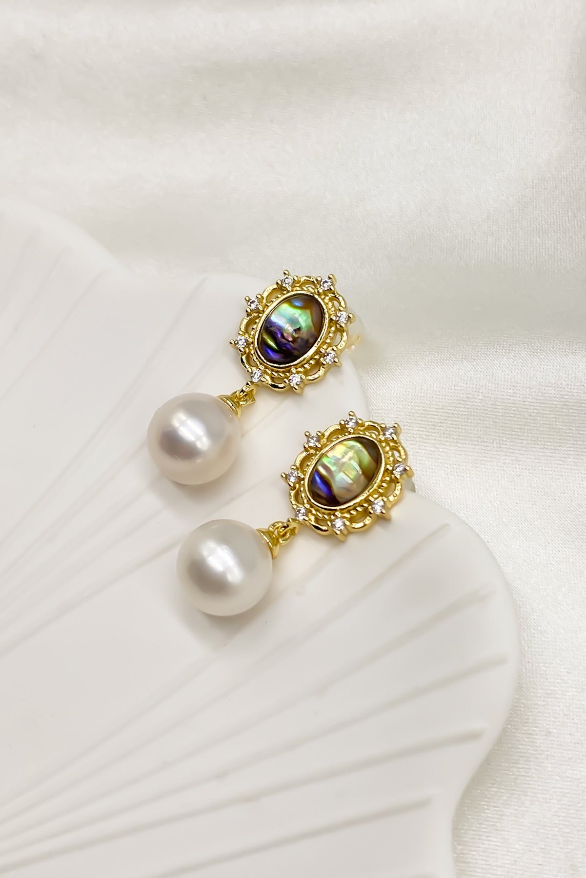 SKYE Evelyn Abalone Pearl Drop Earrings 2
