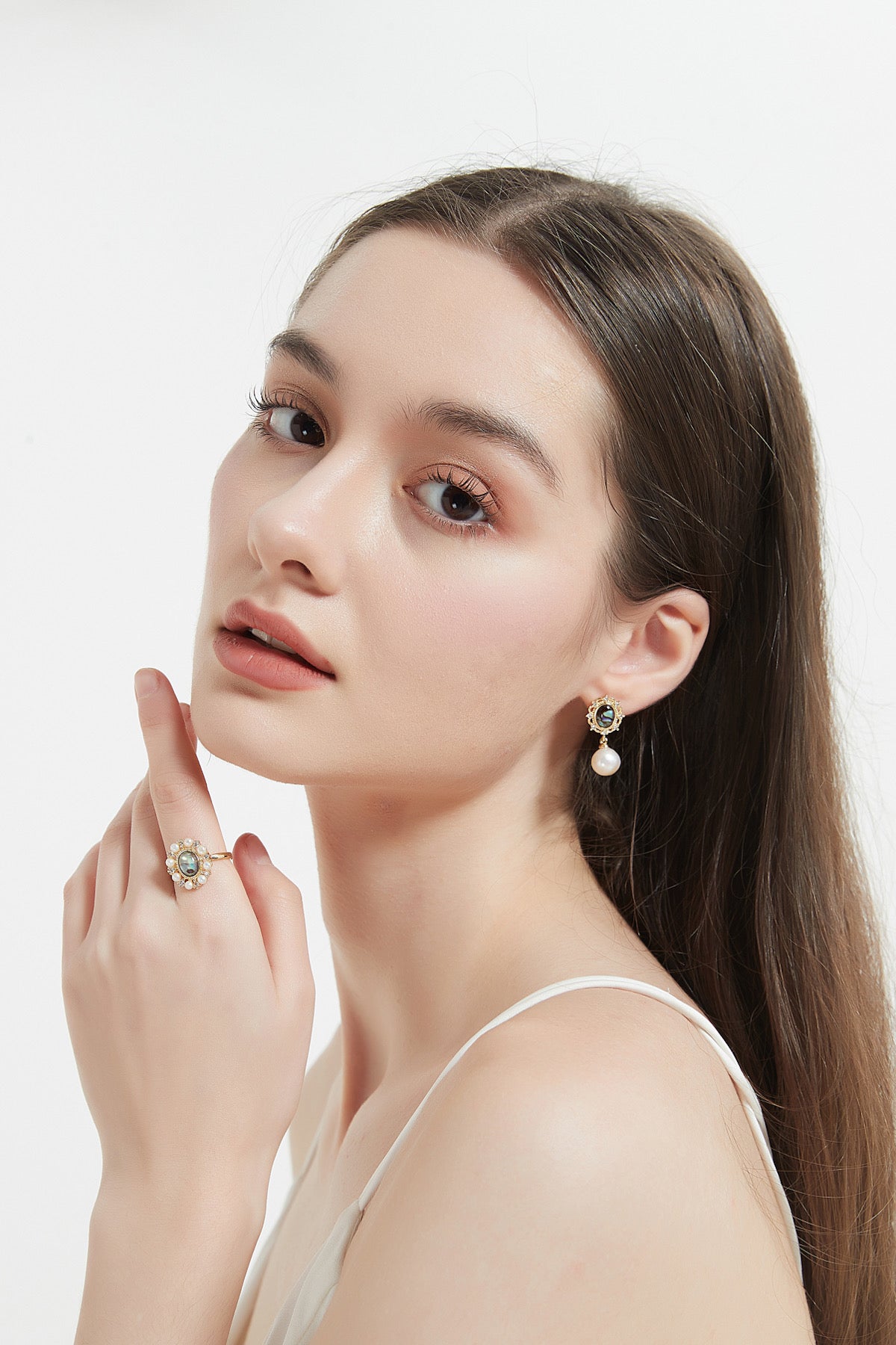 SKYE Evelyn Abalone Pearl Drop Earrings 4