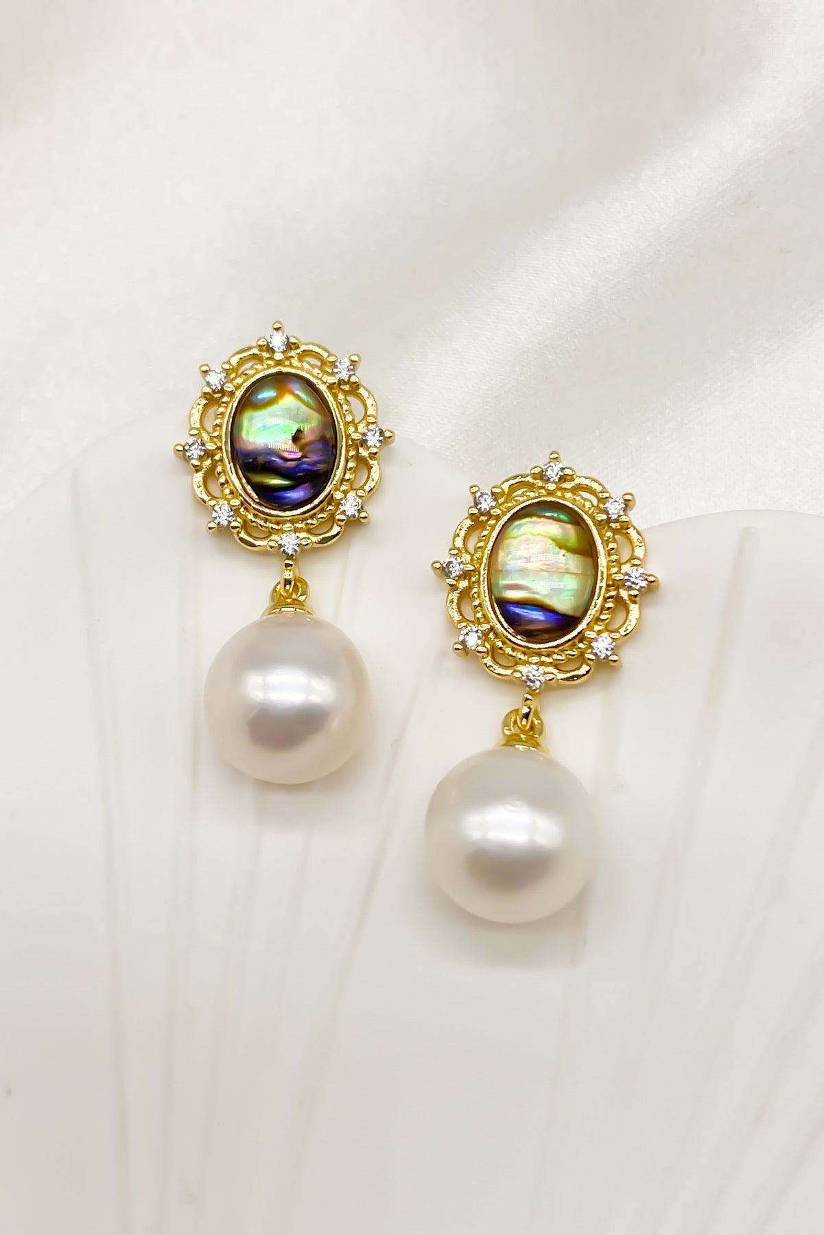 SKYE Evelyn Abalone Pearl Drop Earrings 9