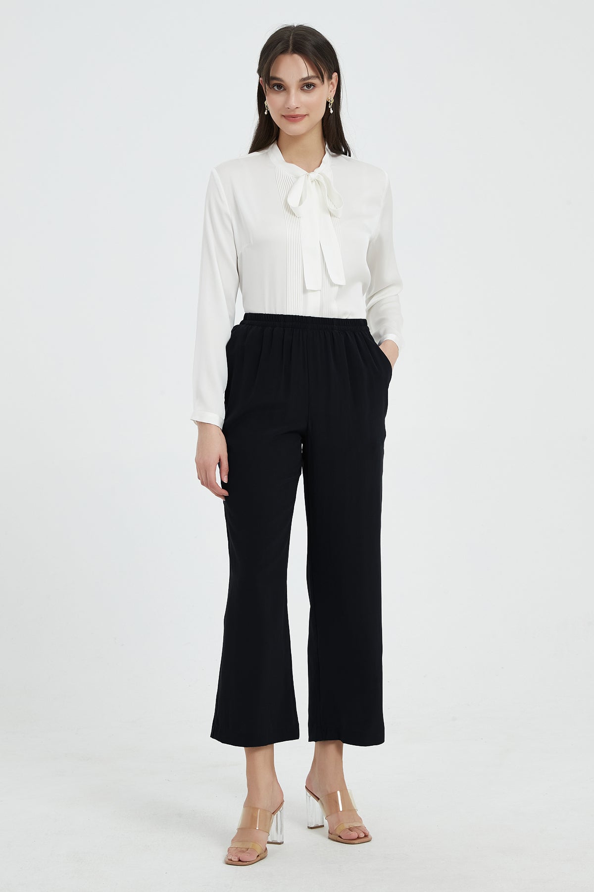 SKYE Fairleigh Washable Silk Blouse White8