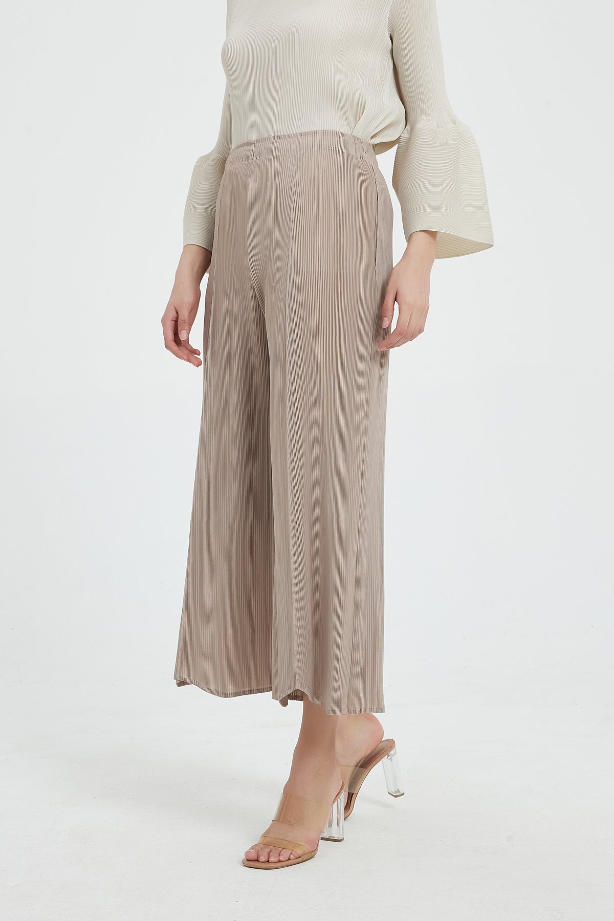 SKYE Faye Washable Silk Pants Taupe5