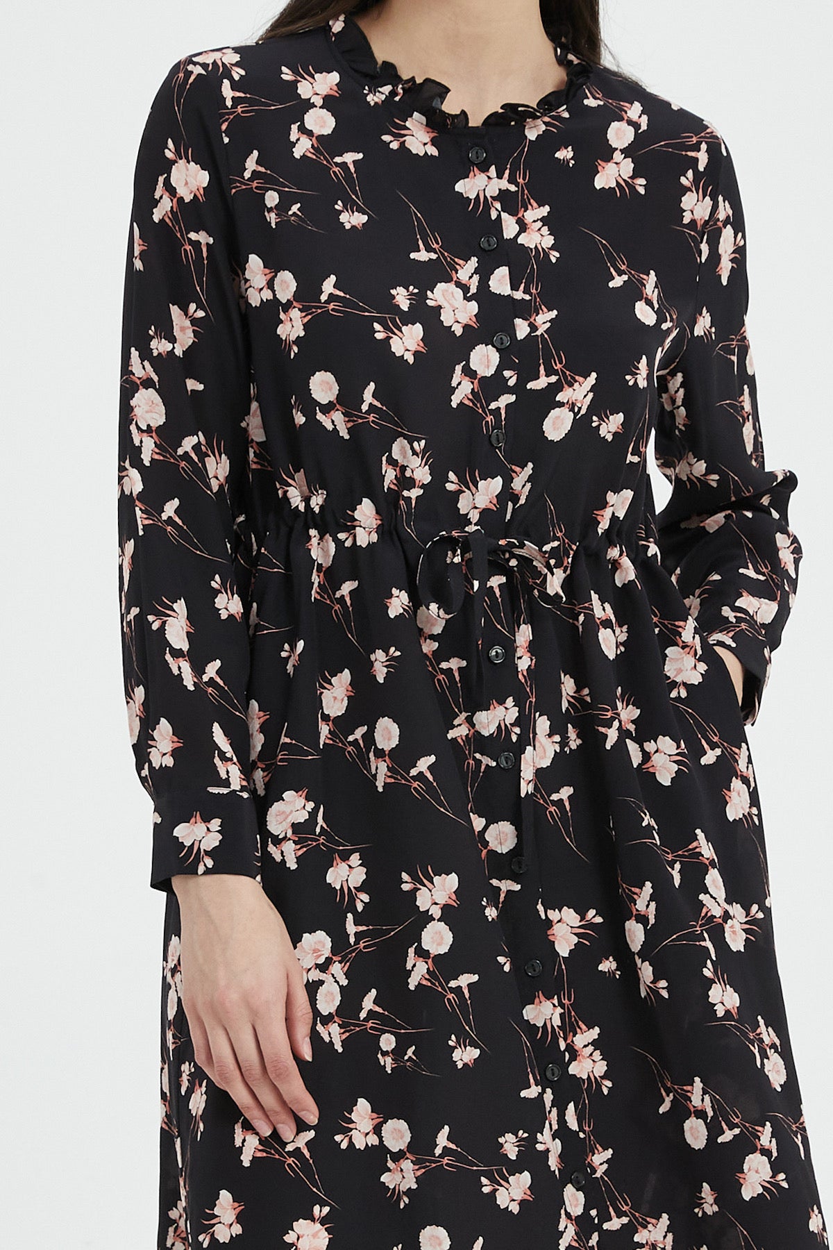 SKYE Liliana Tie Waist Washable Silk Dress 15