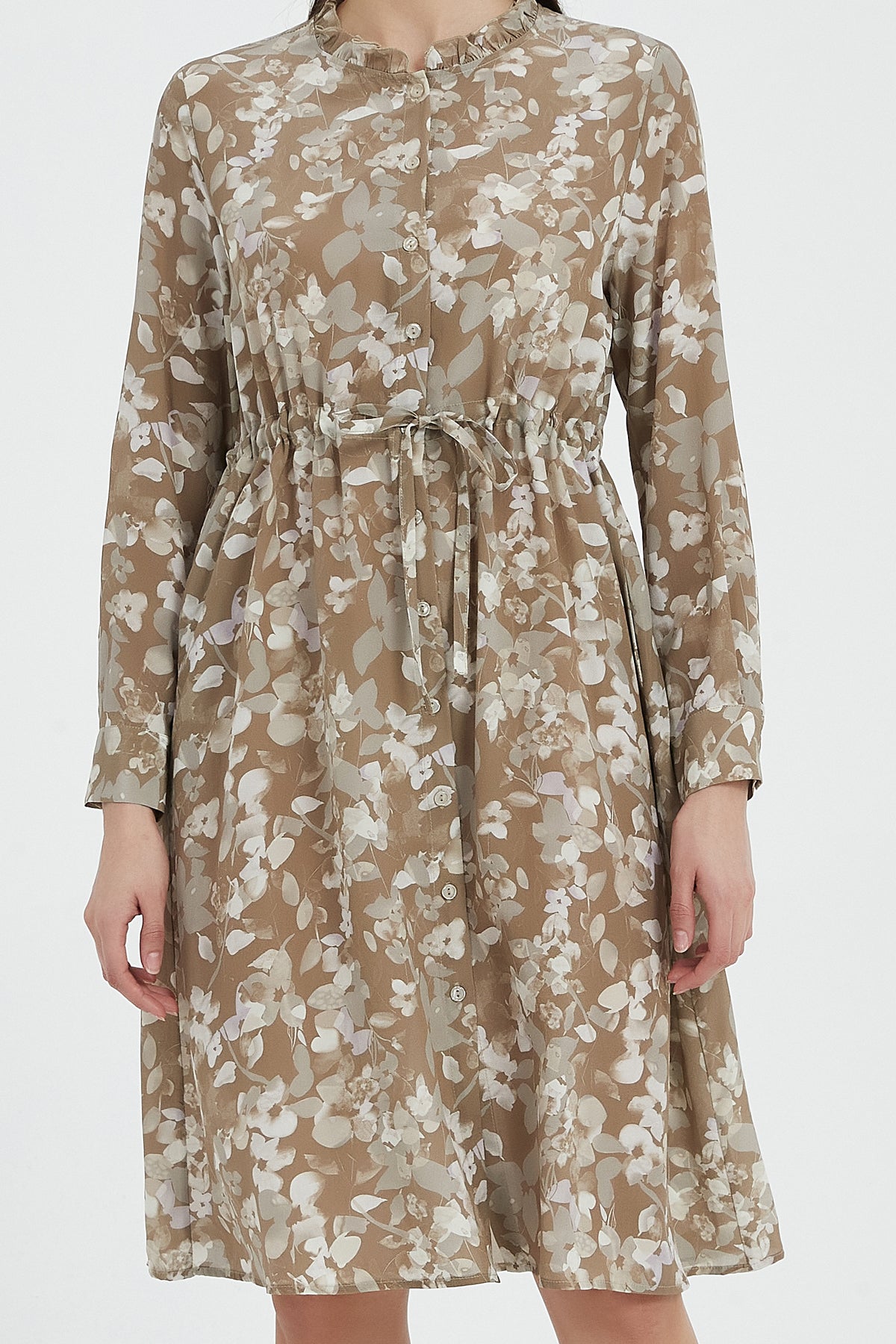 SKYE Liliana Tie Waist Washable Silk Dress8