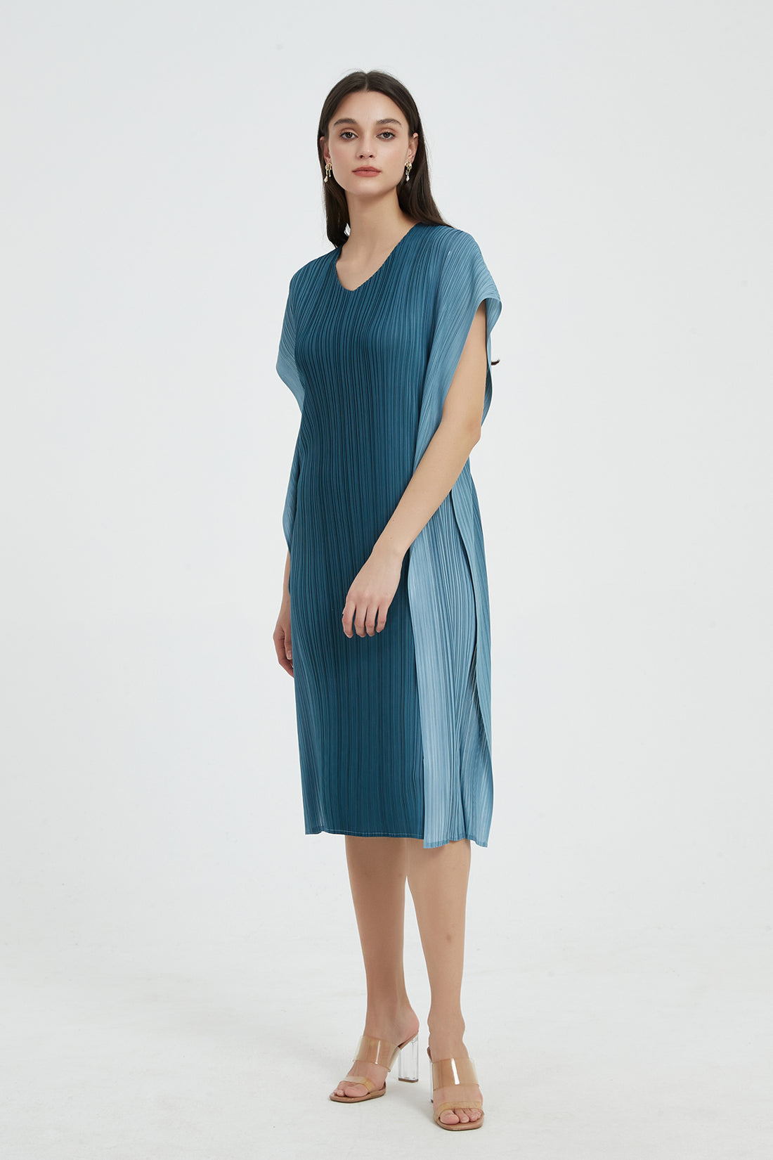 SKYE Louisa Ombre Tie Waist Midi dress 7