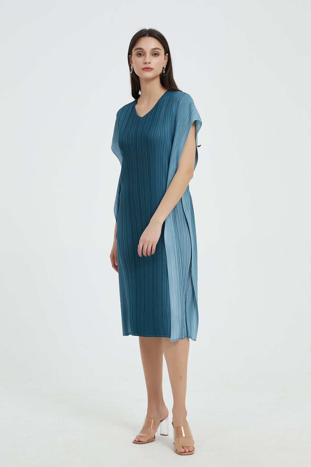 SKYE Louisa Ombre Tie Waist Midi dress 7
