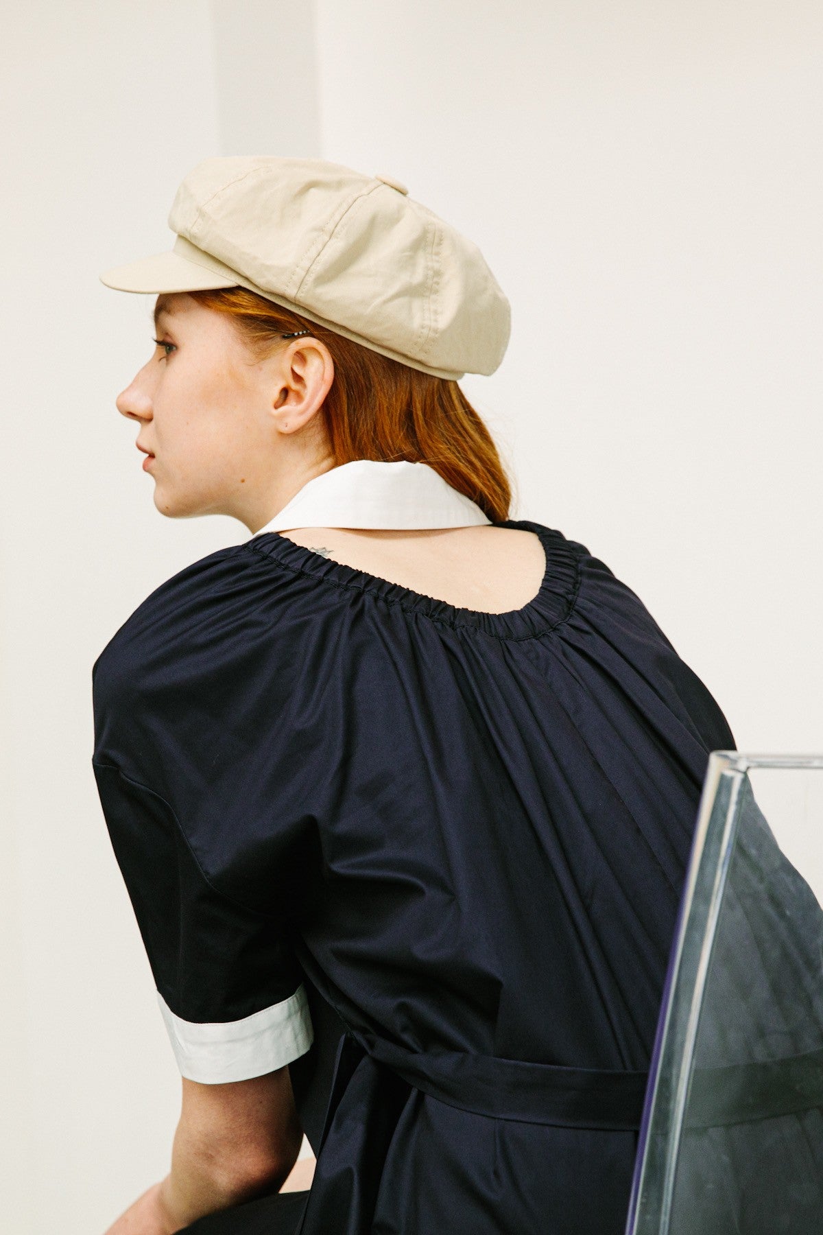 SKYE SF SAN FRANCISCO SHOP MINIMALIST CHIC WOMEN CLOTHING ETHICAL SUSTAINABLE MODERN CALIFORNIA Lucille Dress blue 6
