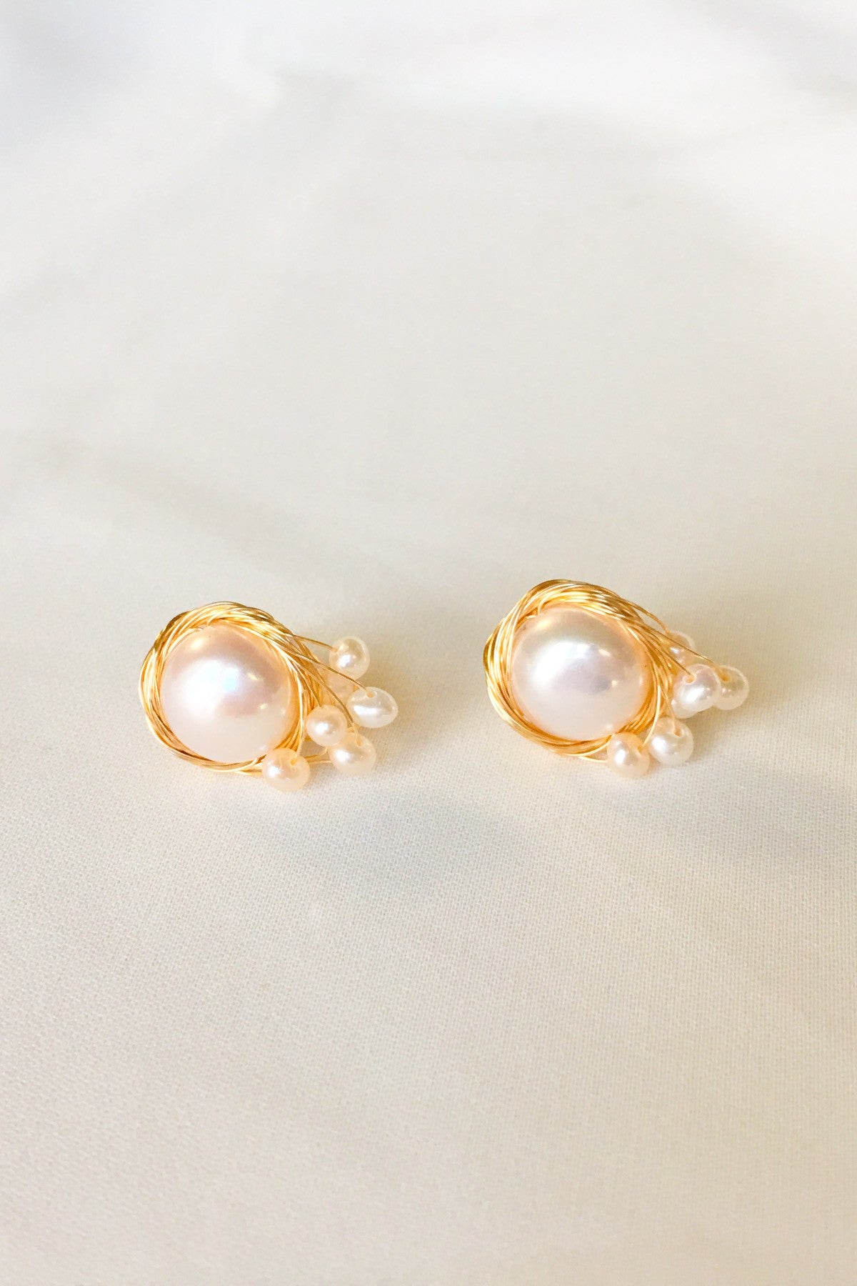SKYE San Francisco SF California shop ethical sustainable modern chic designer women jewelry Austine 18K Gold Freshwater Pearl Earrings 4