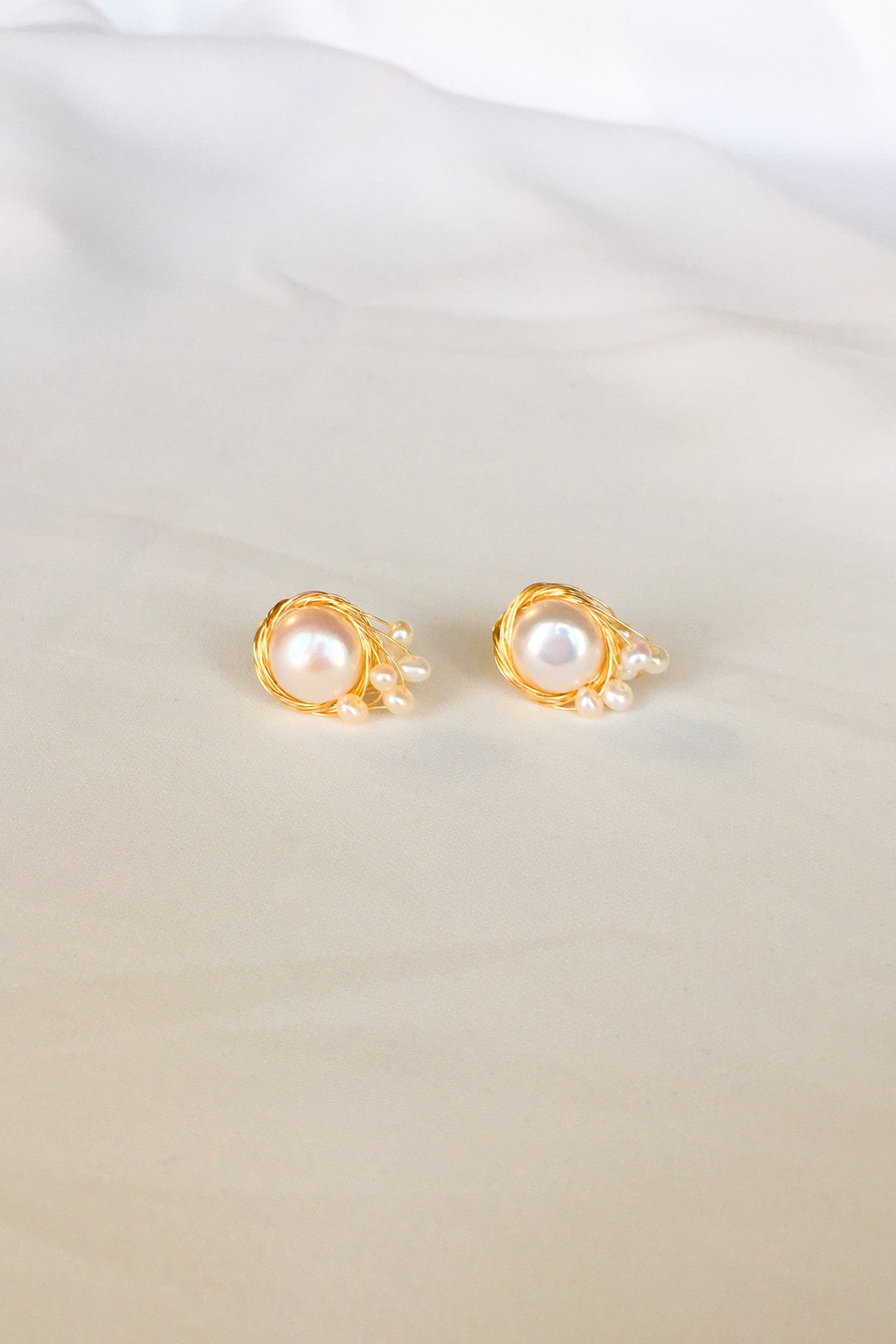 SKYE San Francisco SF California shop ethical sustainable modern chic designer women jewelry Austine 18K Gold Freshwater Pearl Earrings