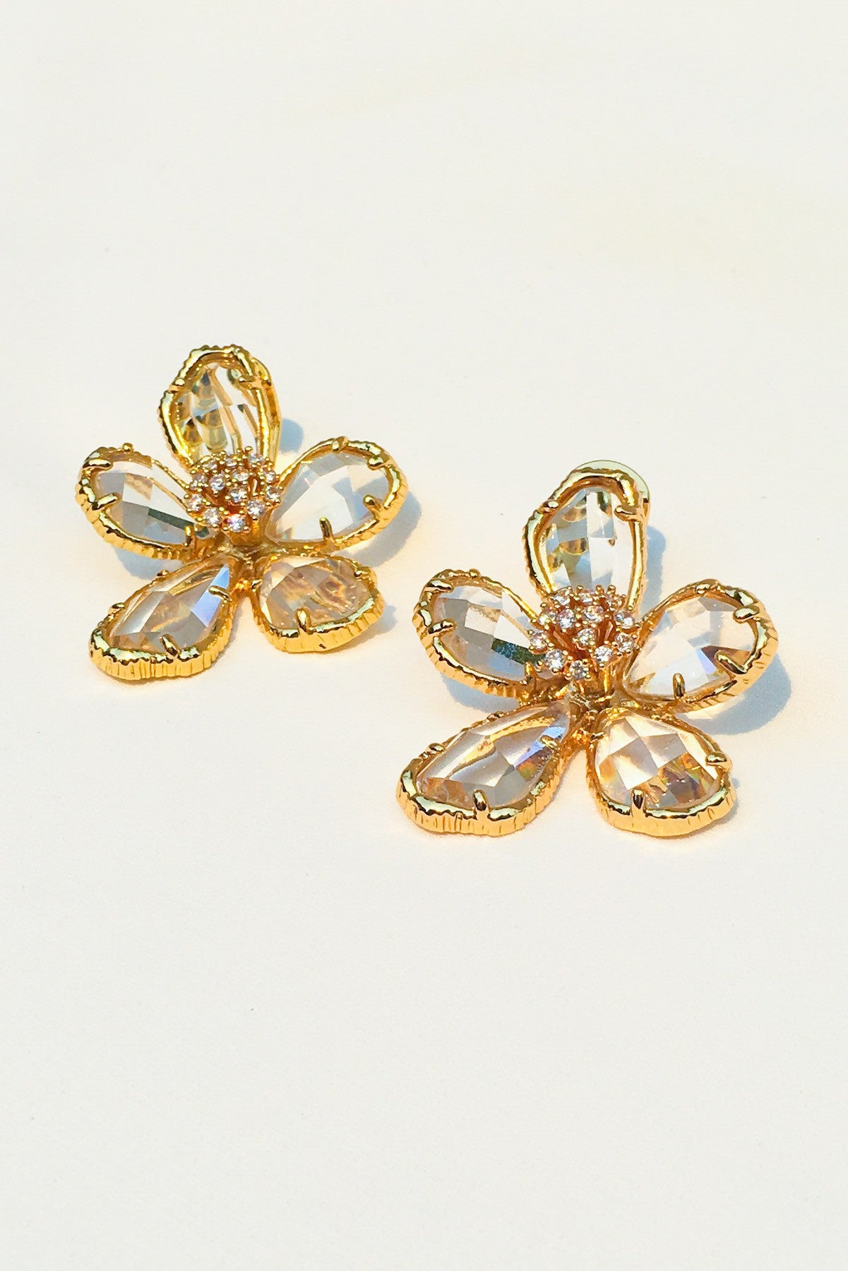 SKYE San Francisco SF California shop ethical sustainable modern chic designer women jewelry Celina 18K Gold Crystal Earrings 2