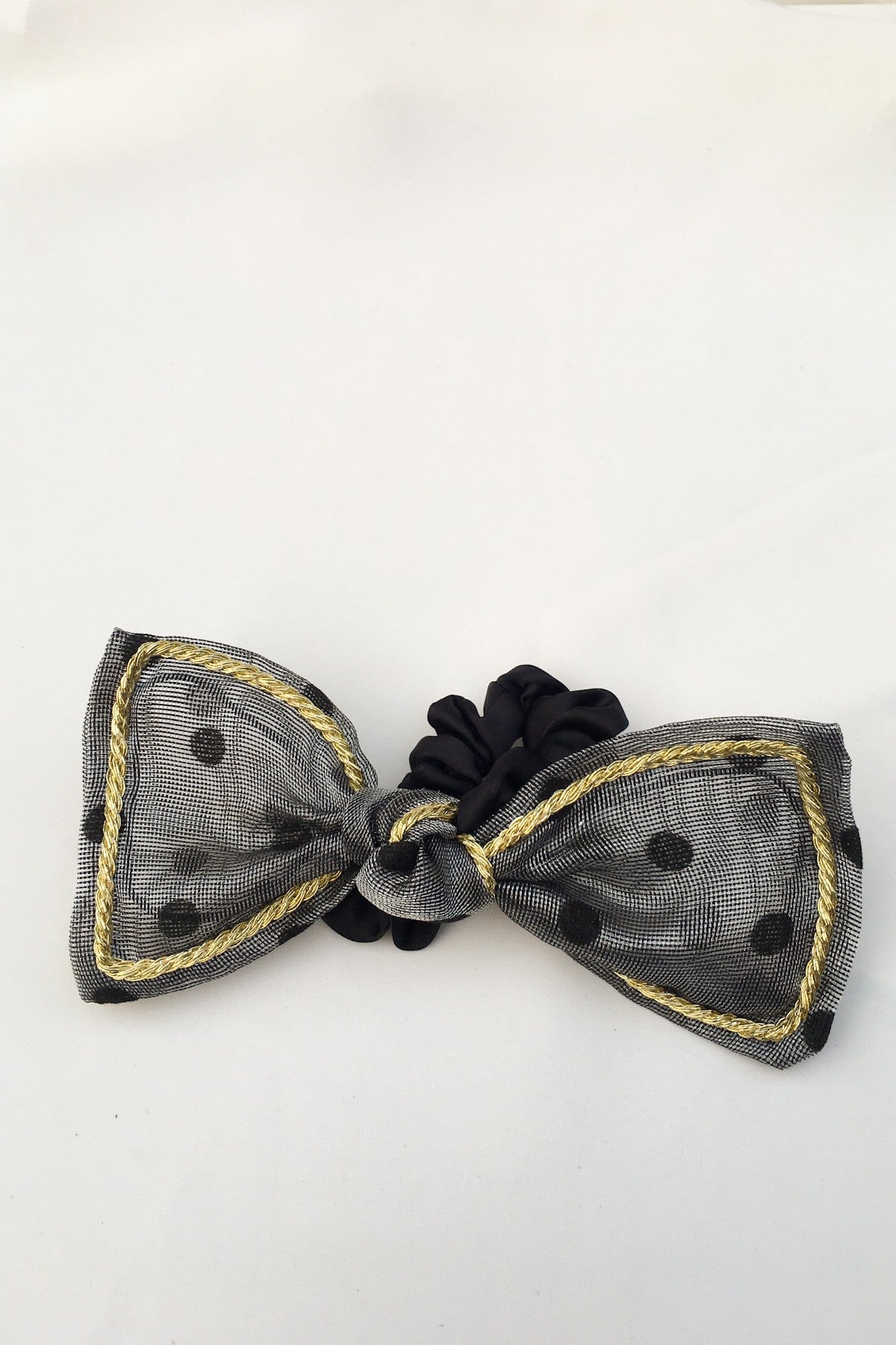 SKYE San Francisco SF California shop ethical sustainable modern chic designer women jewelry Lilla Polka Dot Bow Scrunchie 2