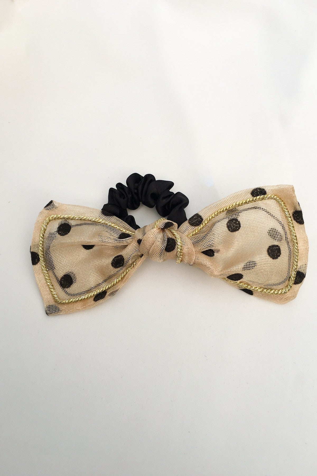 SKYE San Francisco SF California shop ethical sustainable modern chic designer women jewelry Lilla Polka Dot Bow Scrunchie 4