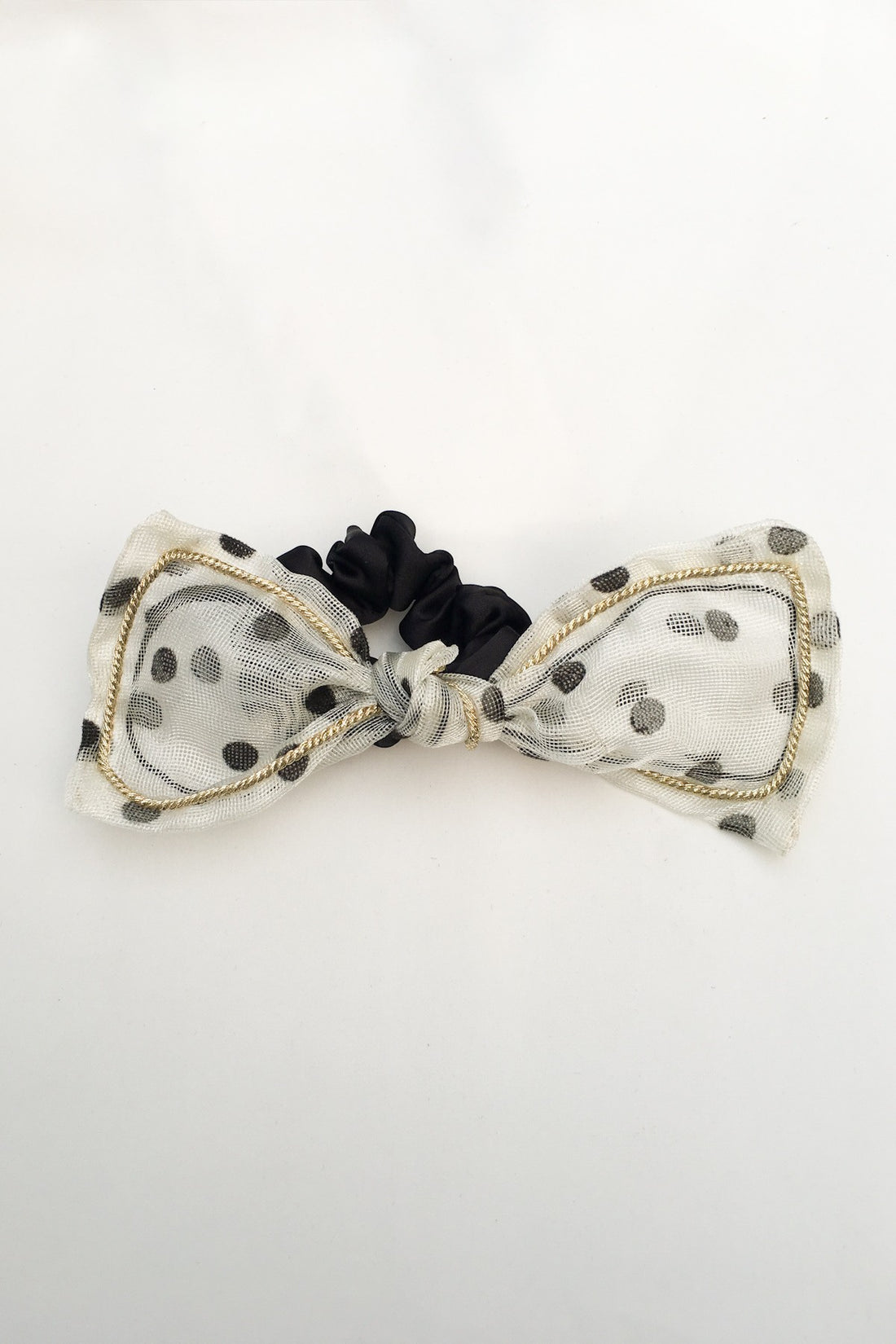 SKYE San Francisco SF California shop ethical sustainable modern chic designer women jewelry Lilla Polka Dot Bow Scrunchie 5