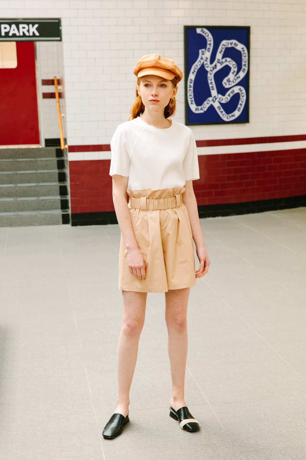 SKYE San Francisco SF California shop ethical sustainable modern chic minimalist luxury clothing women fashion Annick Paperbag Waist Shorts 2