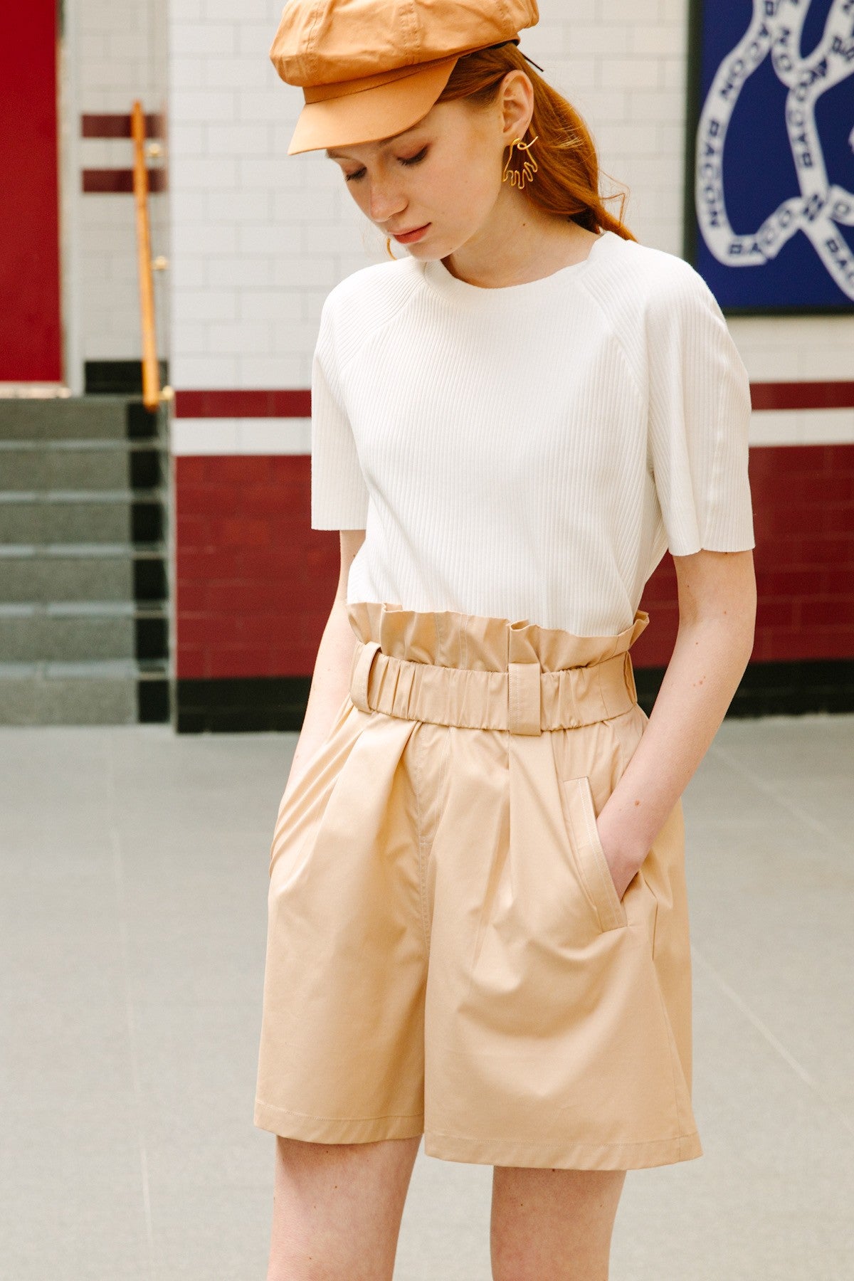 SKYE San Francisco SF California shop ethical sustainable modern chic minimalist luxury clothing women fashion Annick Paperbag Waist Shorts 6
