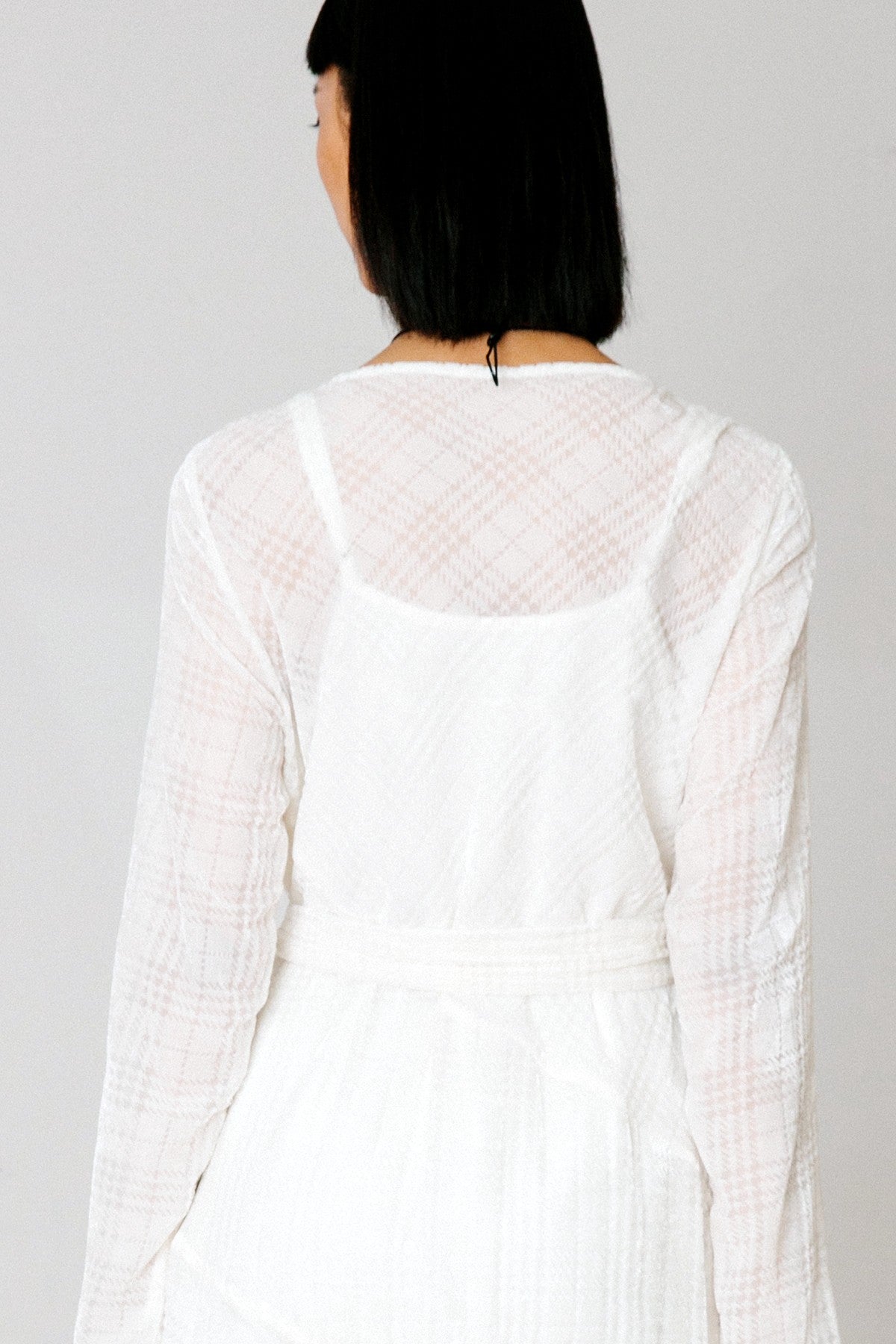 SKYE San Francisco SF California shop ethical sustainable modern chic minimalist luxury clothing women fashion Dezi Dress white 3