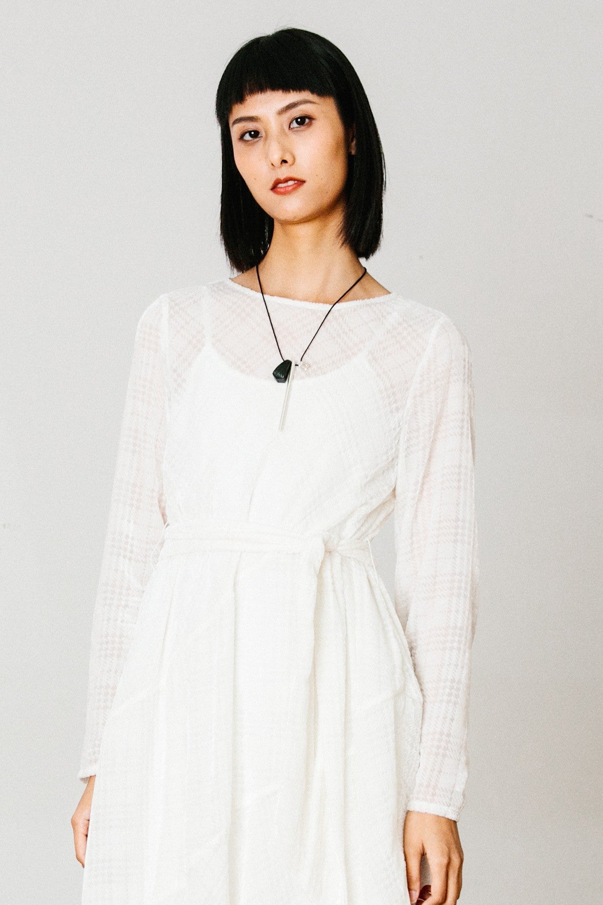 SKYE San Francisco SF California shop ethical sustainable modern chic minimalist luxury clothing women fashion Dezi Dress white 4
