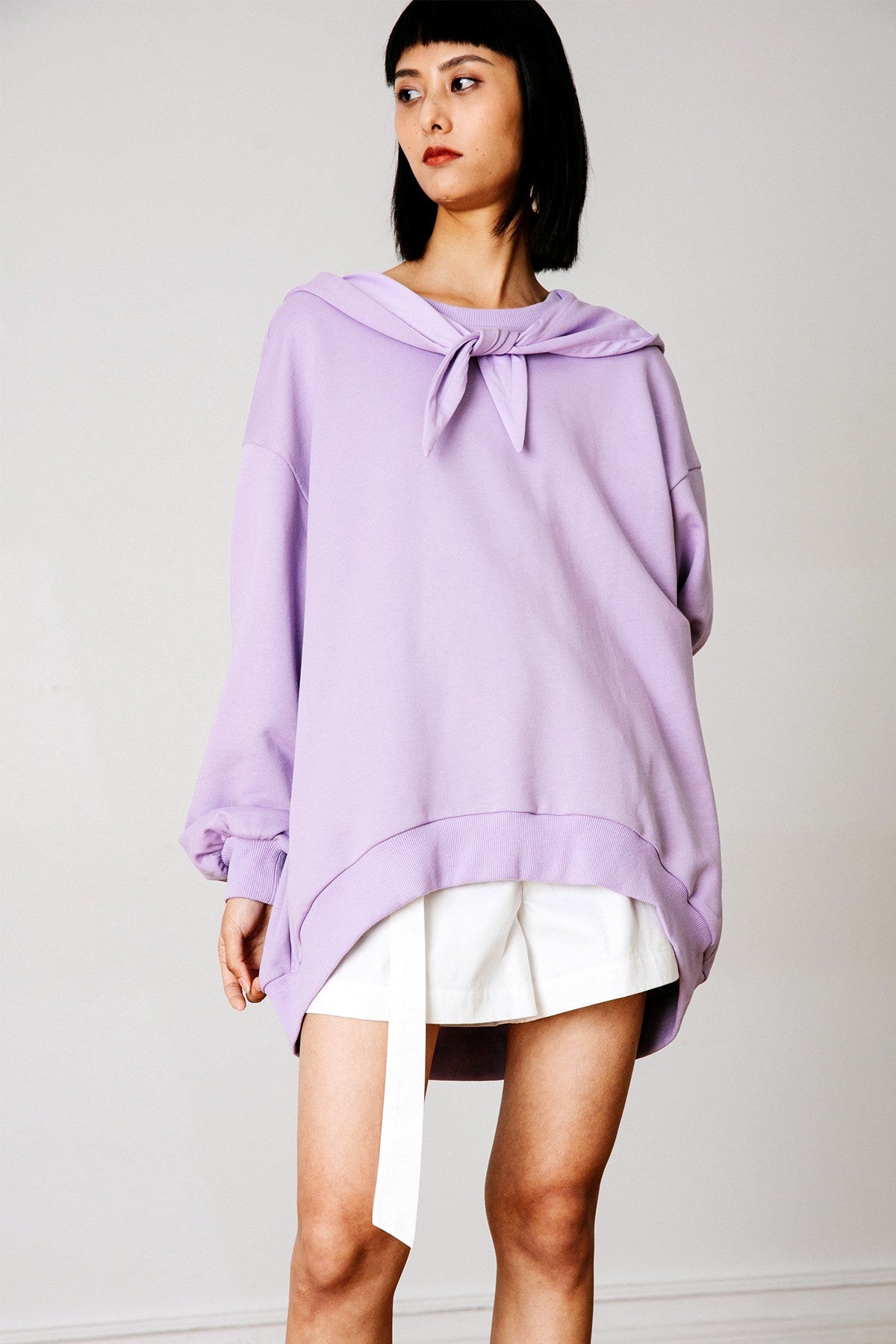 SKYE San Francisco SF California shop ethical sustainable modern chic minimalist luxury clothing women fashion Fifi Top Light Purple 2