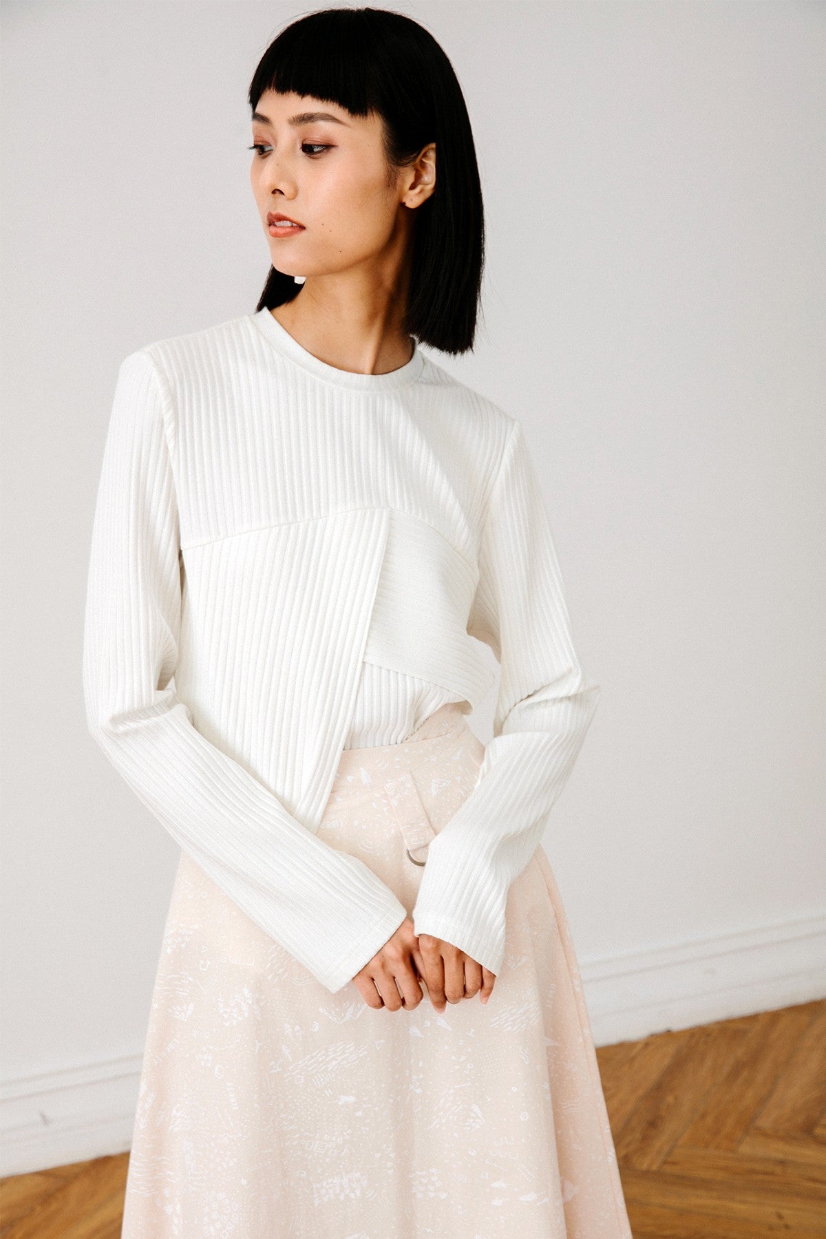 SKYE San Francisco SF California shop ethical sustainable modern chic minimalist luxury clothing women fashion Georgina Top white 4